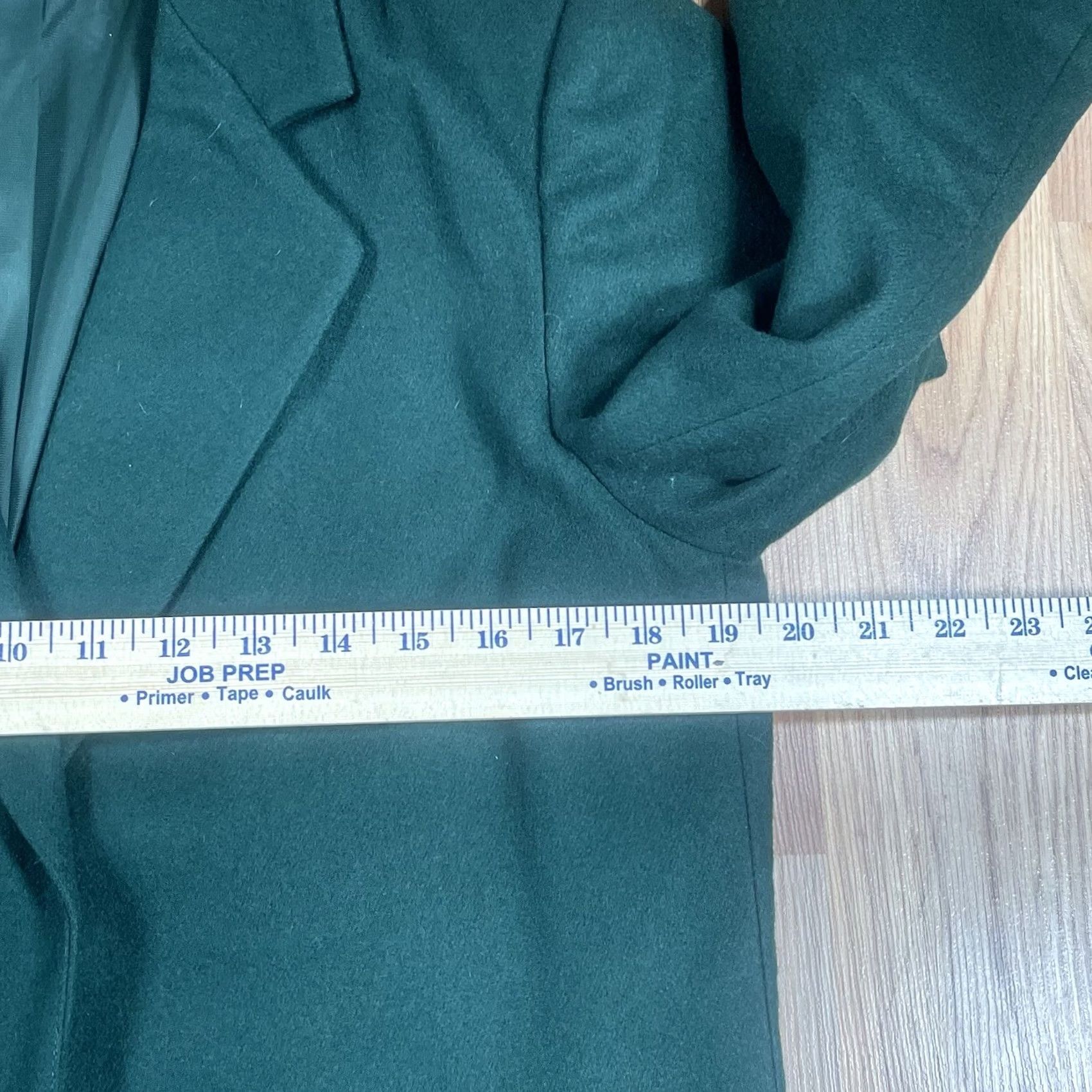 Vintage VINTAGE Block Island Blazer Jacket Womens 8 Green Wool Lined Business Wear Regular Long Sleeve Button - 100% Wool - Dry Clean Only - Womens Size M / US 6-8 / IT 42-44 - 6 Thumbnail