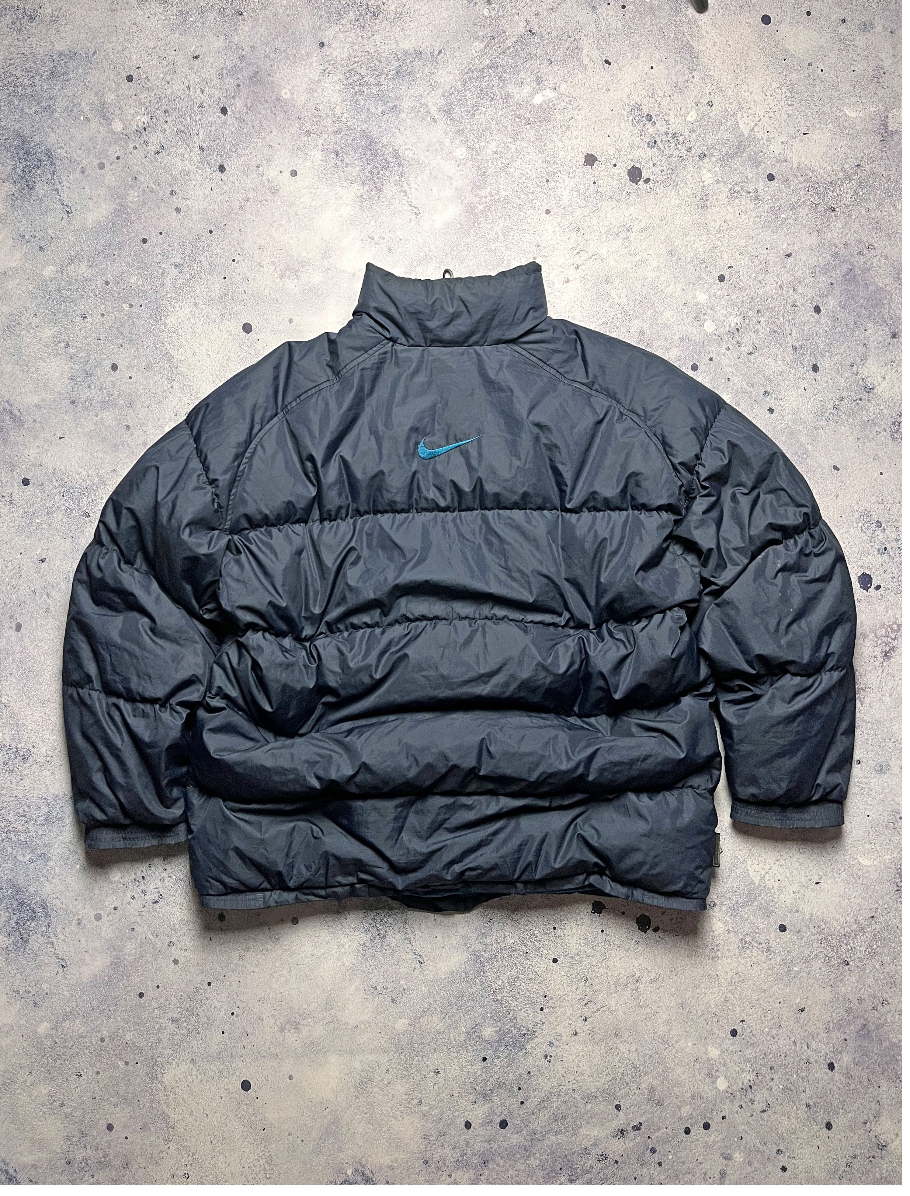 Nike Nike 90's Vintage Oversize Down Puffer Jacket Double Logo Size US XL / EU 56 / 4 - 4 Thumbnail