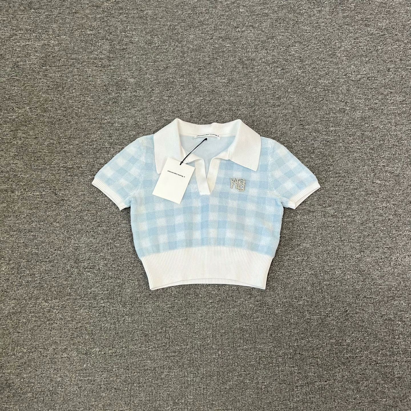 Alexander Wang Alexander Wang Diamond Plaid Towel Short Sleeve Size XS / US 0-2 / IT 36-38 - 1 Thumbnail