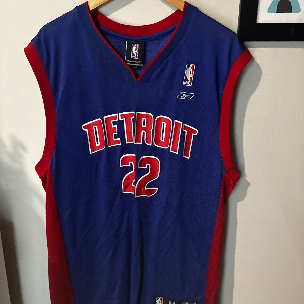 Reebok Vintage TayShaun Prince Reebok Detroit Pistons Jersey Size US M / EU 48-50 / 2 - 1 Thumbnail