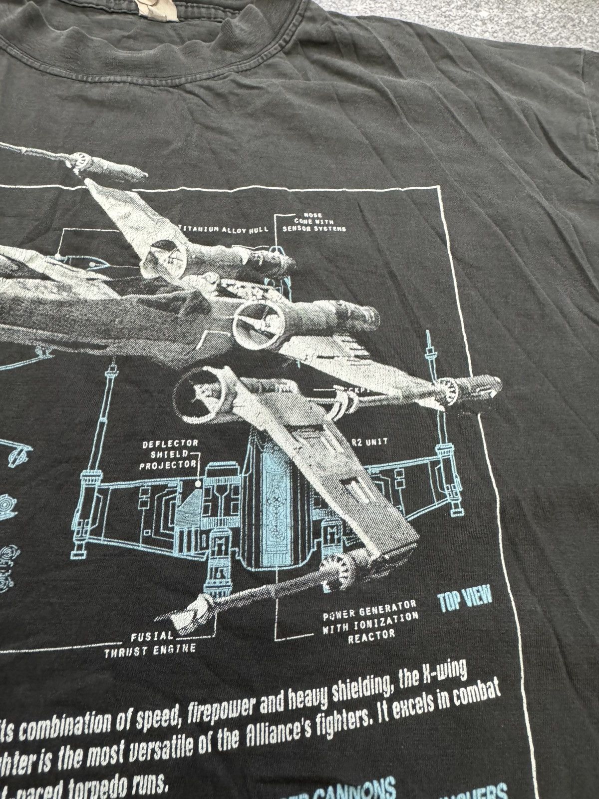 Star Wars Vintage 1996 Star Wars X-Wing StarFighter Shirt Celebrity Size US XL / EU 56 / 4 - 5 Thumbnail