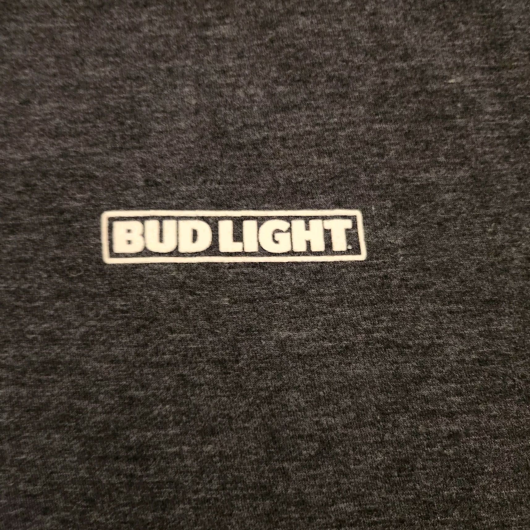 Gildan Bud Light Anheuser Busch Beer Men XL Long Sleeve T-Shirt Gray Double Side Size US XL / EU 56 / 4 - 4 Thumbnail