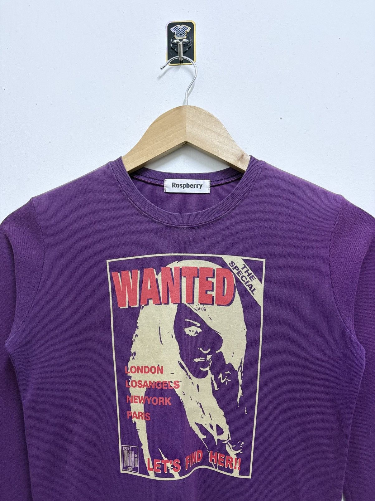 Hysteric Glamour 2000's Raspberry - The Wanted / Hysteric Glamour L/S T-Shirt Size XS / US 0-2 / IT 36-38 - 3 Thumbnail