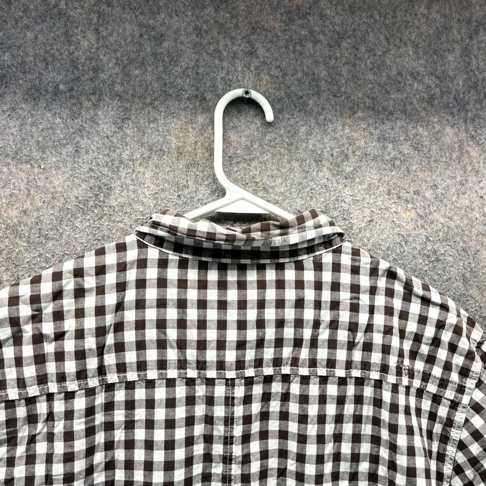Vintage LRG Shirt Mens XL Brown White Gingham Checkered Button-Down Cotton Patch Casual Size US XL / EU 56 / 4 - 3 Thumbnail