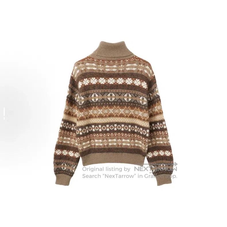 Loro Piana Loro Piana 24FW Fair Isle High-Neck Sweater Size XS / US 0-2 / IT 36-38 - 1 Thumbnail