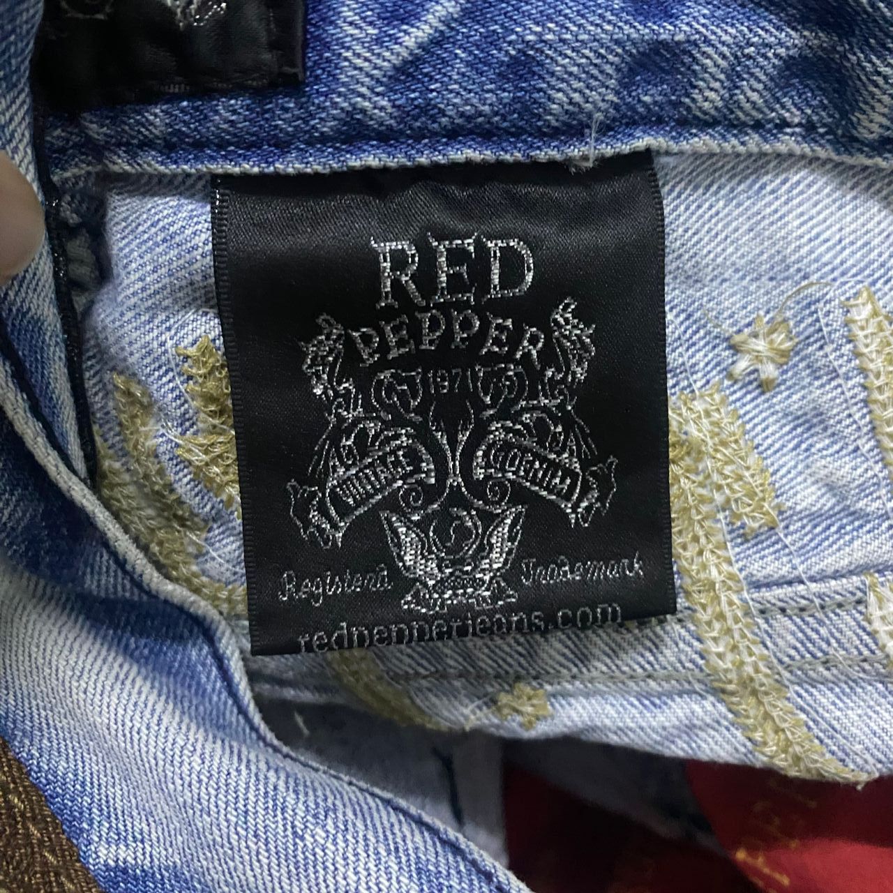 If Six Was Nine 💥Best Offer💥Vintage Red Pepper Punk Distressed Denim Size US 30 / EU 46 - 12 Thumbnail