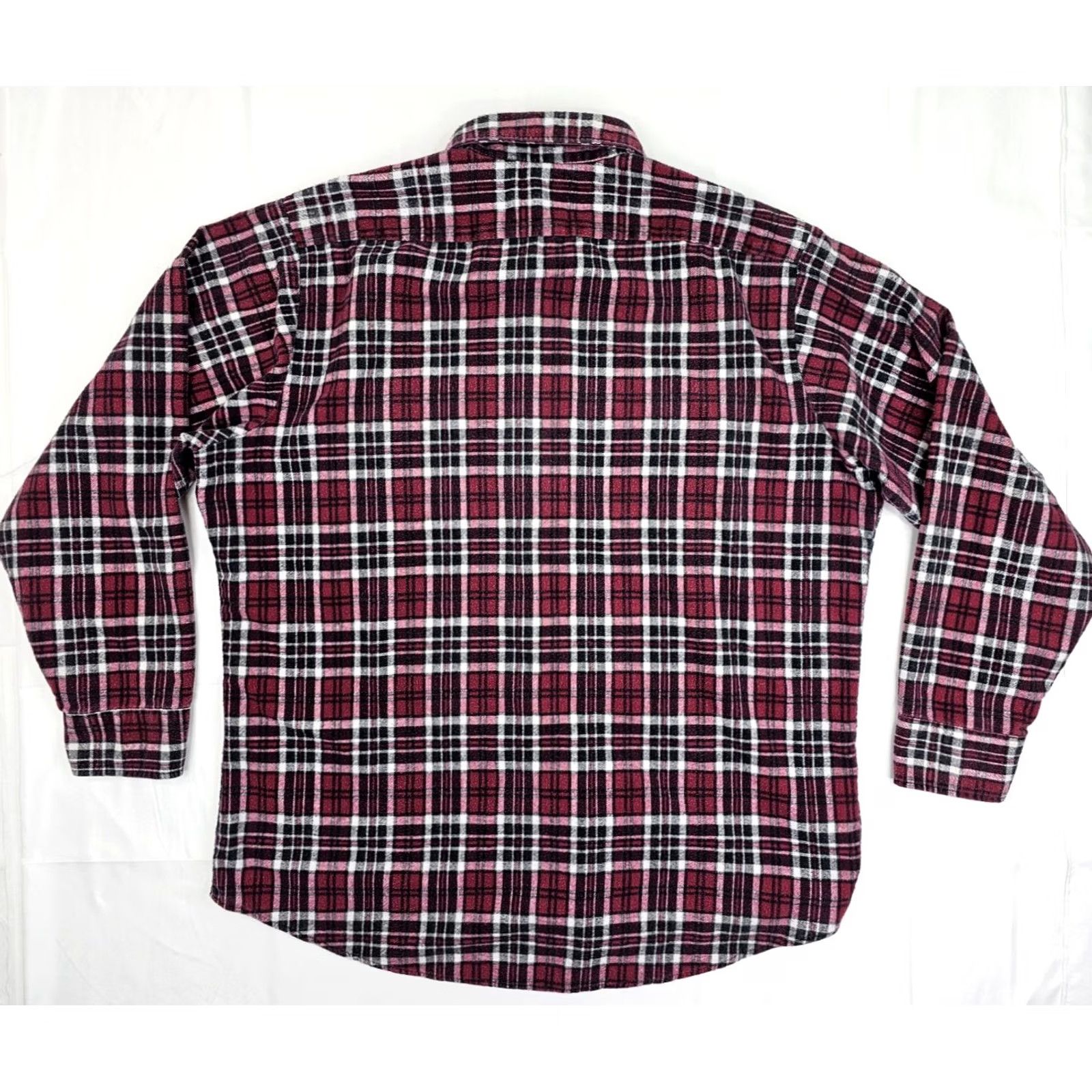 Vintage VTG Fieldmaster Perma Prest Flannel Shirt Men XL – Red Black Plaid Outdoor Size US XL / EU 56 / 4 - 6 Thumbnail