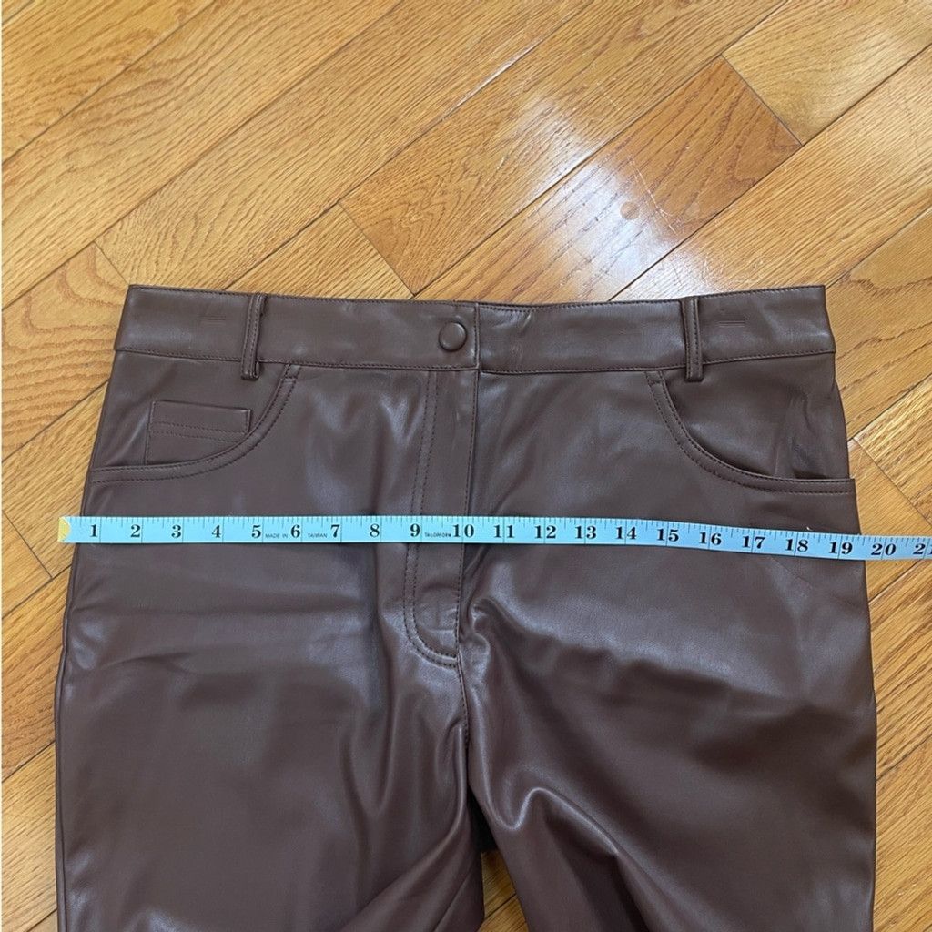 Other Miss Selfridge Faux Leather wide leg pants high waisted 12P Size 34" / US 12 / IT 48 - 10 Thumbnail