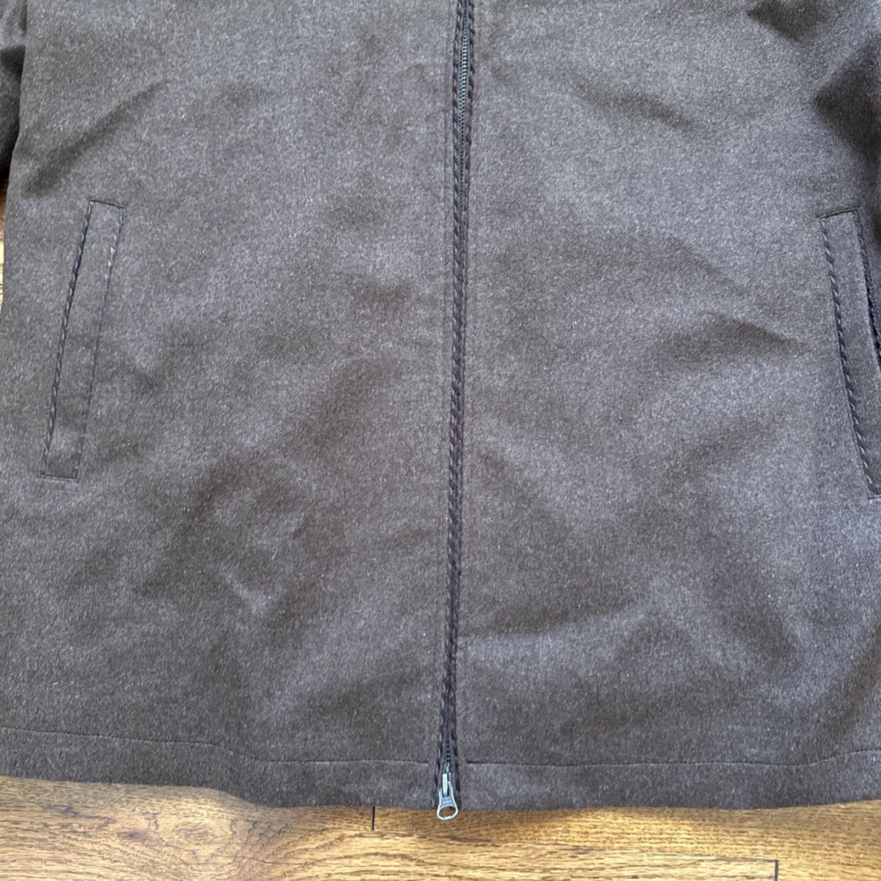 Vintage Carmel Zhao Full Zip Jacket Coat BROWN XL Wool & Cashmere Size XL / US 12-14 / IT 48-50 - 2 Thumbnail
