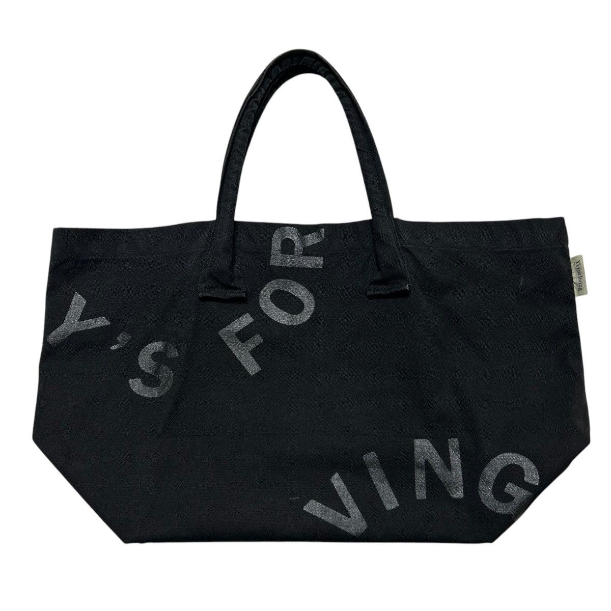 Yohji Yamamoto 336 00s Y's Yohji Yamamoto printed bag cotton handle Size ONE SIZE - 16 Thumbnail