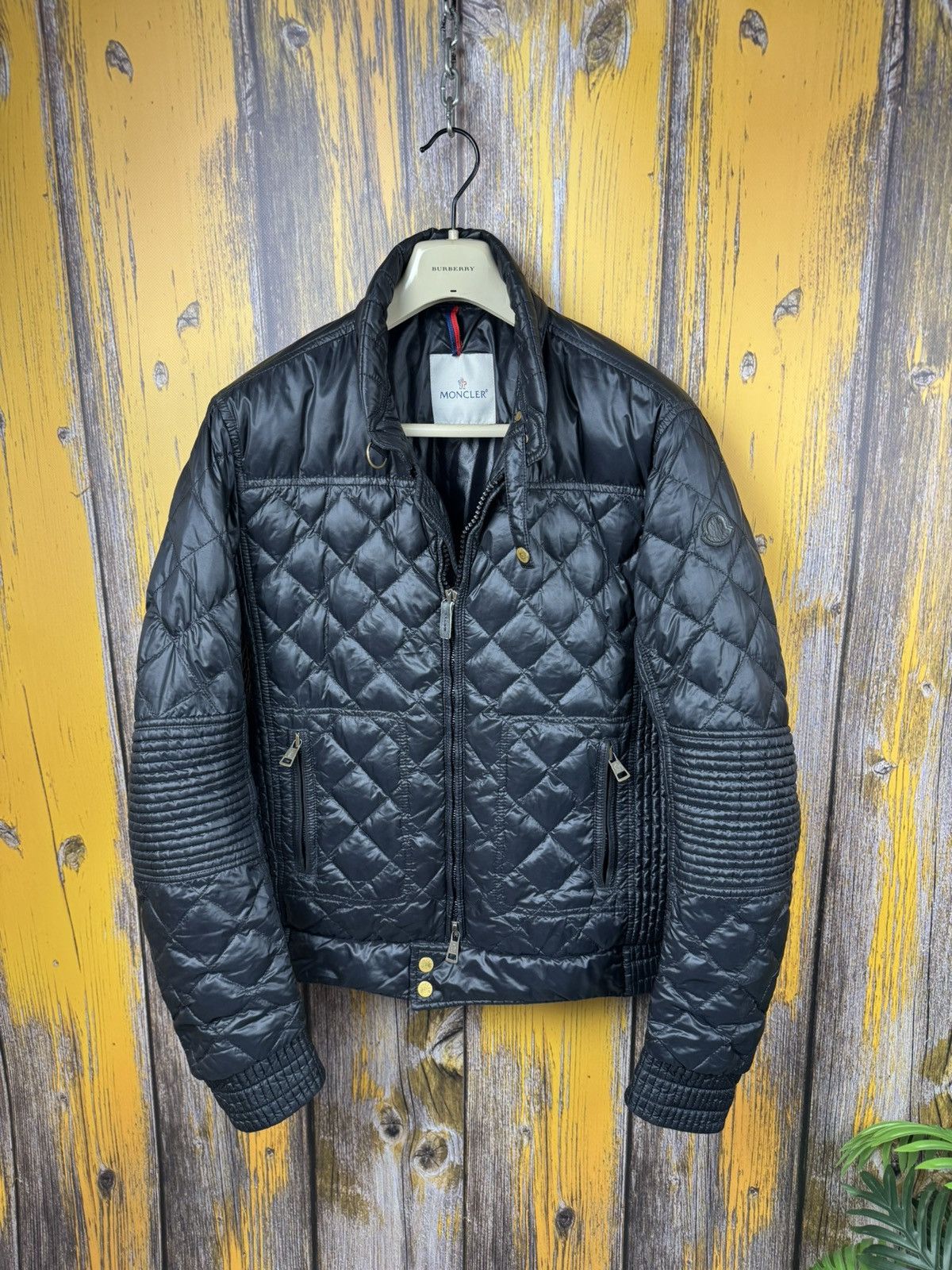 Moncler Moncler Aristide Down Puffer Biker Bomber Jacket Vintage Size US L / EU 52-54 / 3 - 3 Thumbnail