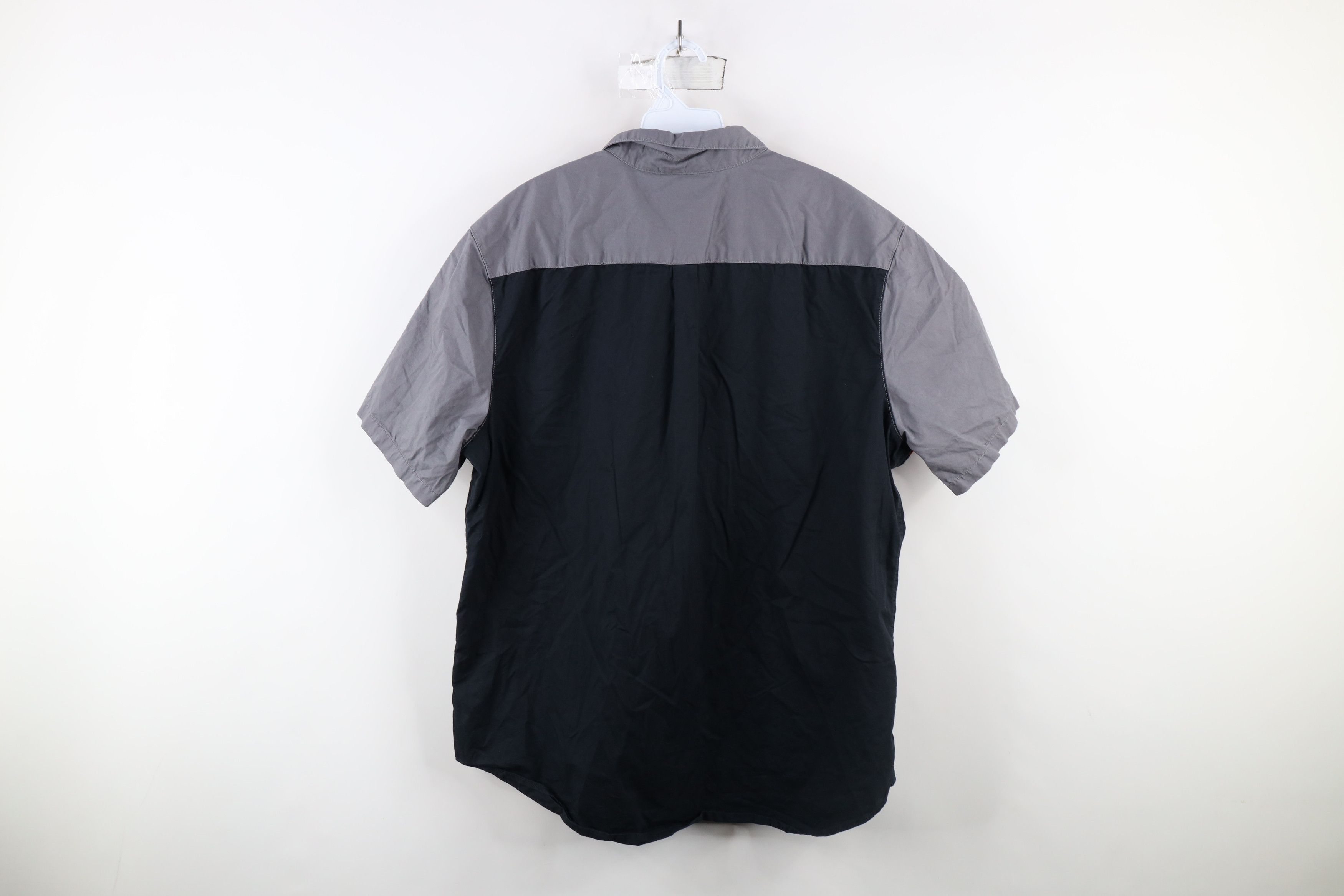 Harley Davidson × Vintage Vintage Harley Davidson Spell Out Work Mechanic Button Shirt Size US XL / EU 56 / 4 - 9 Thumbnail