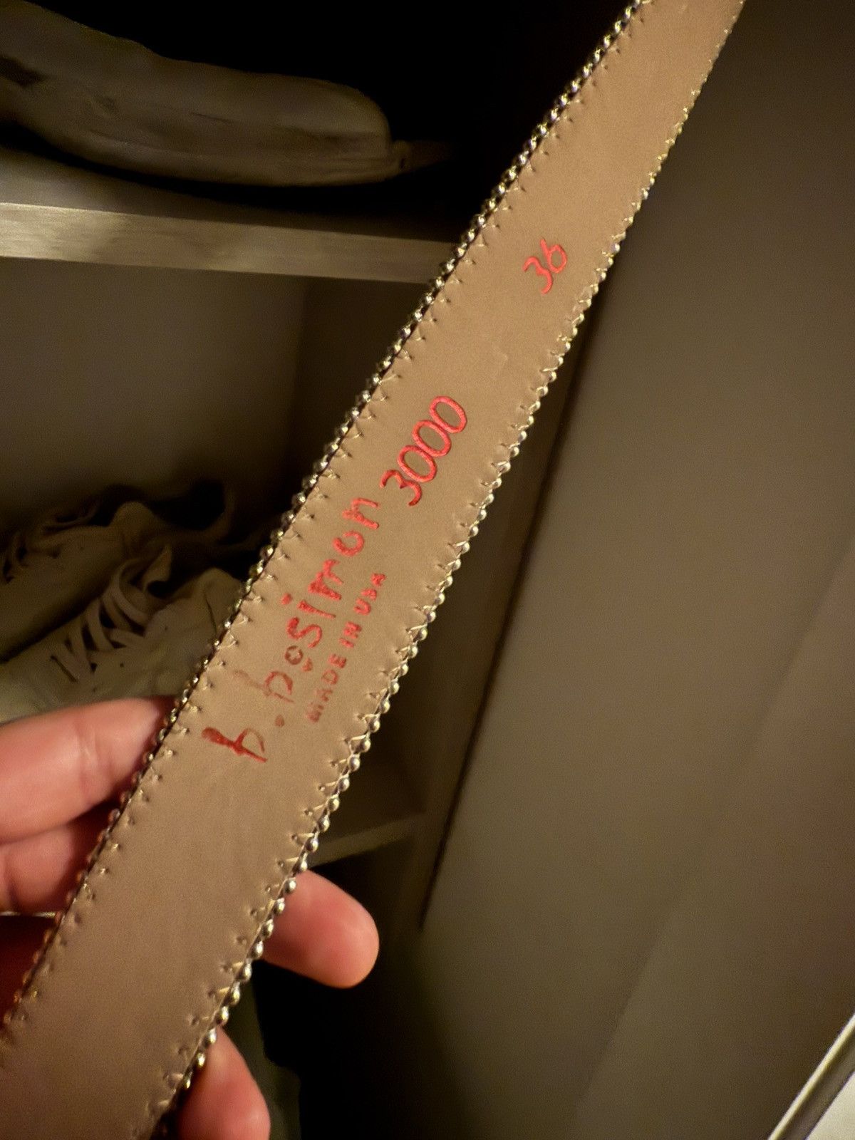 B.B. Simon Authentic Leather BB Simon Belt Size 36 - 4 Thumbnail