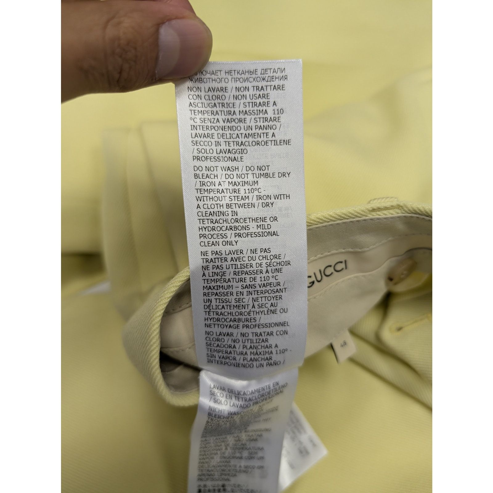 Gucci o1rshd1 Casual Pants in Yellow Size US 32 / EU 48 - 14 Thumbnail