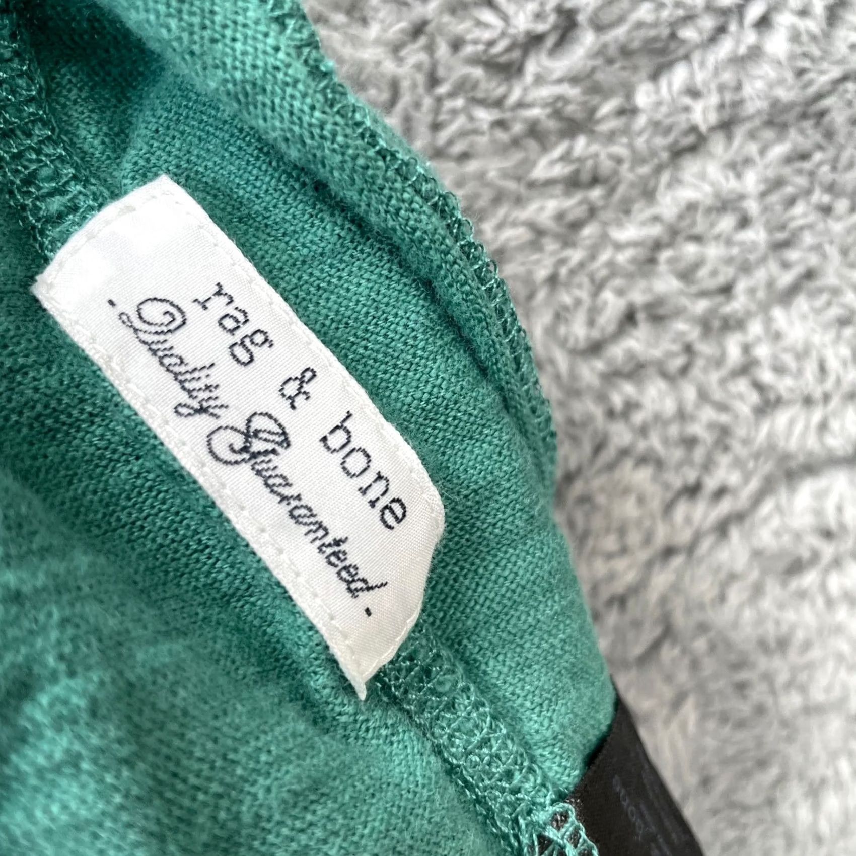 Rag & Bone Rag & Bone Shirt Mens 2XL Green Classic Henley Short Sleeve Cotton Casual Soft Size US XXL / EU 58 / 5 - 6 Thumbnail