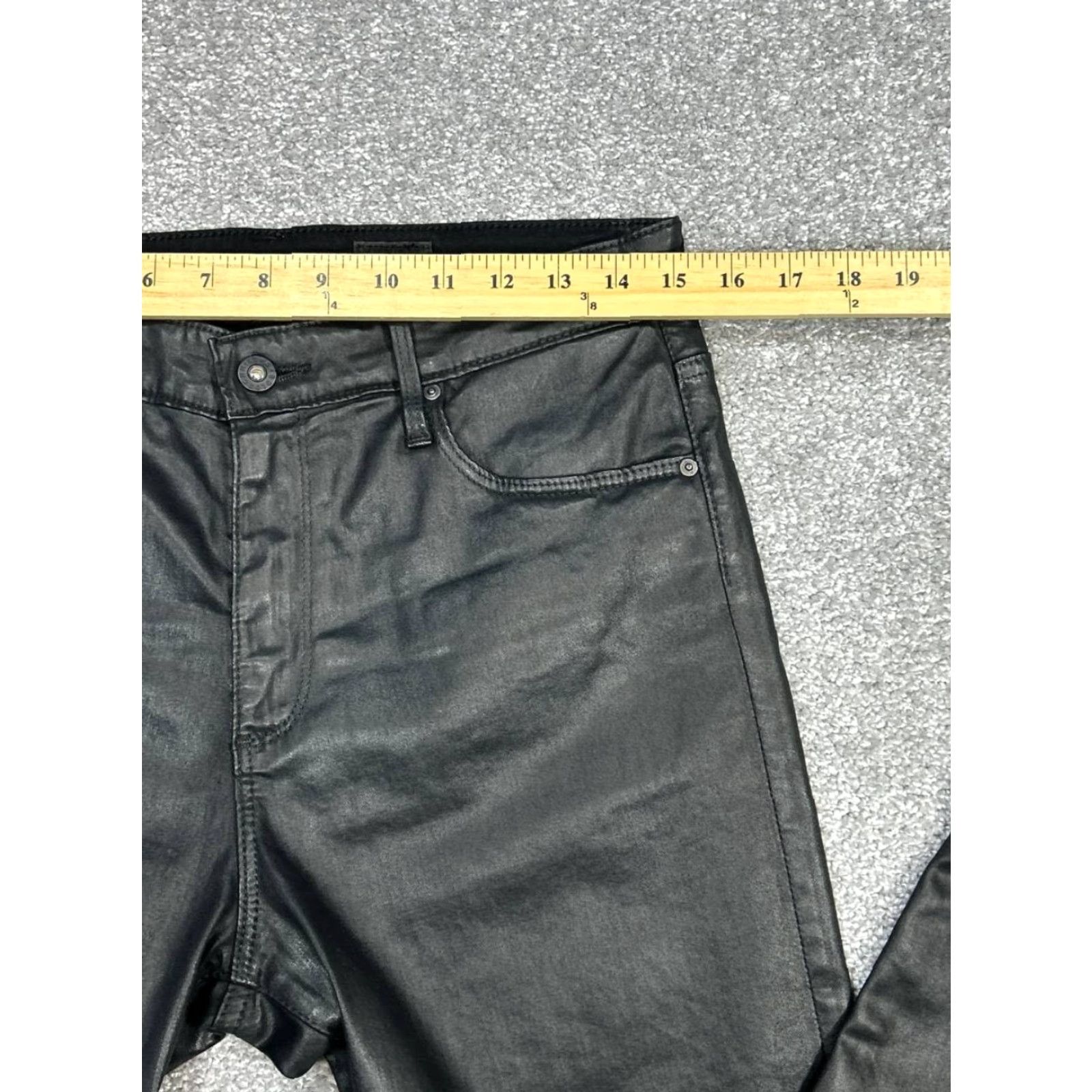 Vintage AG Adriano Goldschmied The Farrah Skinny Jeans Womens 30 Black Size 30" / US 8 / IT 44 - 6 Thumbnail