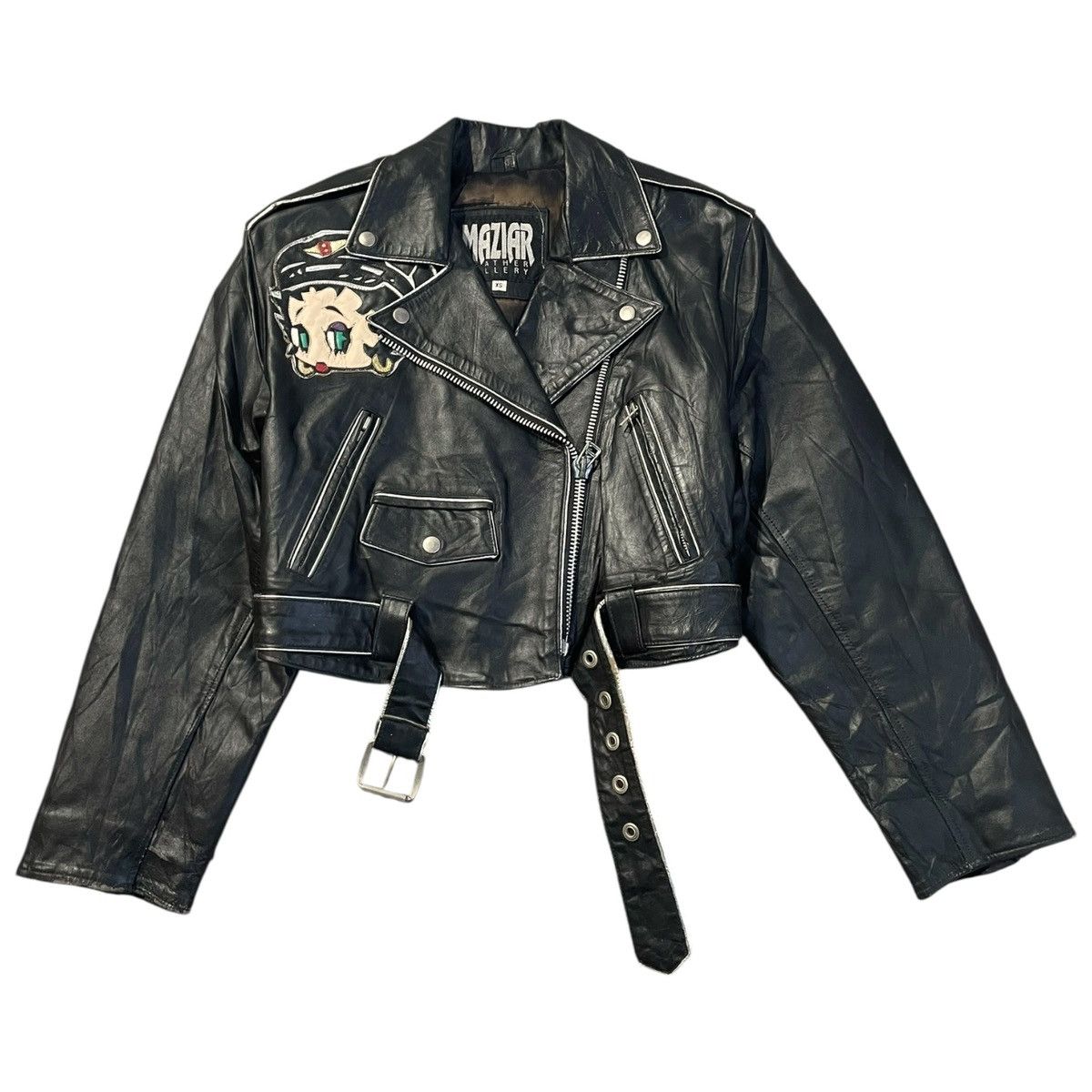 Vintage VINTAGE COLLECTIBLE BETTY BOOP COP LEATHER JACKET Size XS / US 0-2 / IT 36-38 - 4 Thumbnail