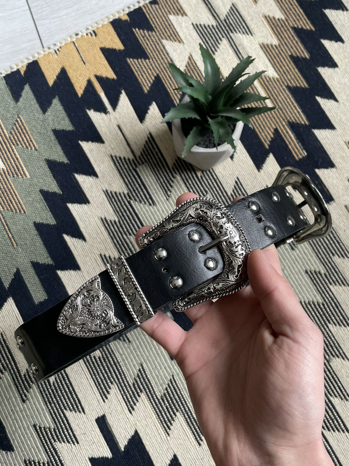 Japanese Brand Vintage Y2K Double Buckle Japanese Style Belt Size ONE SIZE - 3 Thumbnail