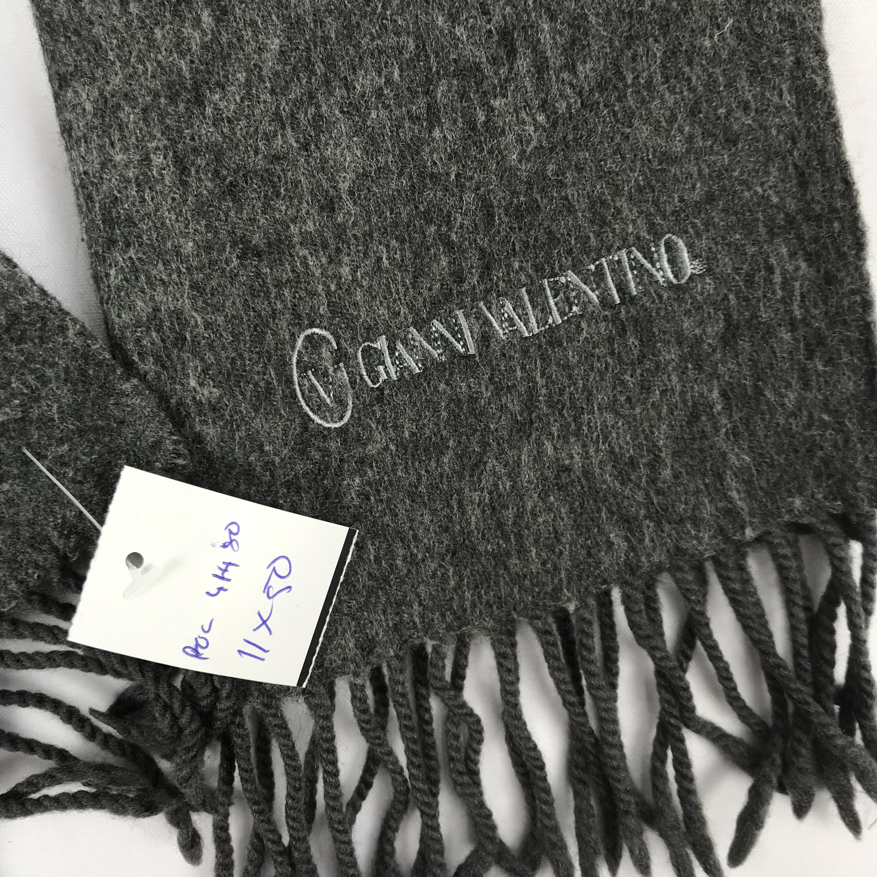 Valentino Vintage Gianni Valentino Scarf Muffler Wool Cashmere Scarves Size ONE SIZE - 4 Thumbnail