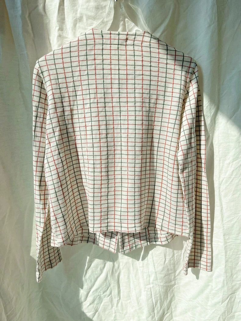 Comme des Garcons Comme Des Garcons Chinese style buckled red and green plai Size S / US 4 / IT 40 - 3 Thumbnail