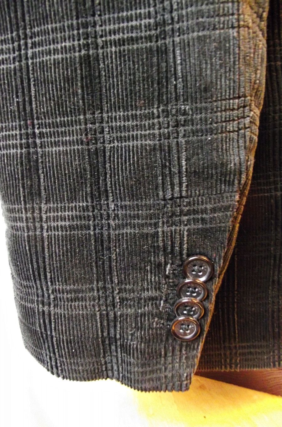 Marc Ecko NEW Mens Textured Corduroy Blazer Black Medium-Large Size 42R - 7 Thumbnail