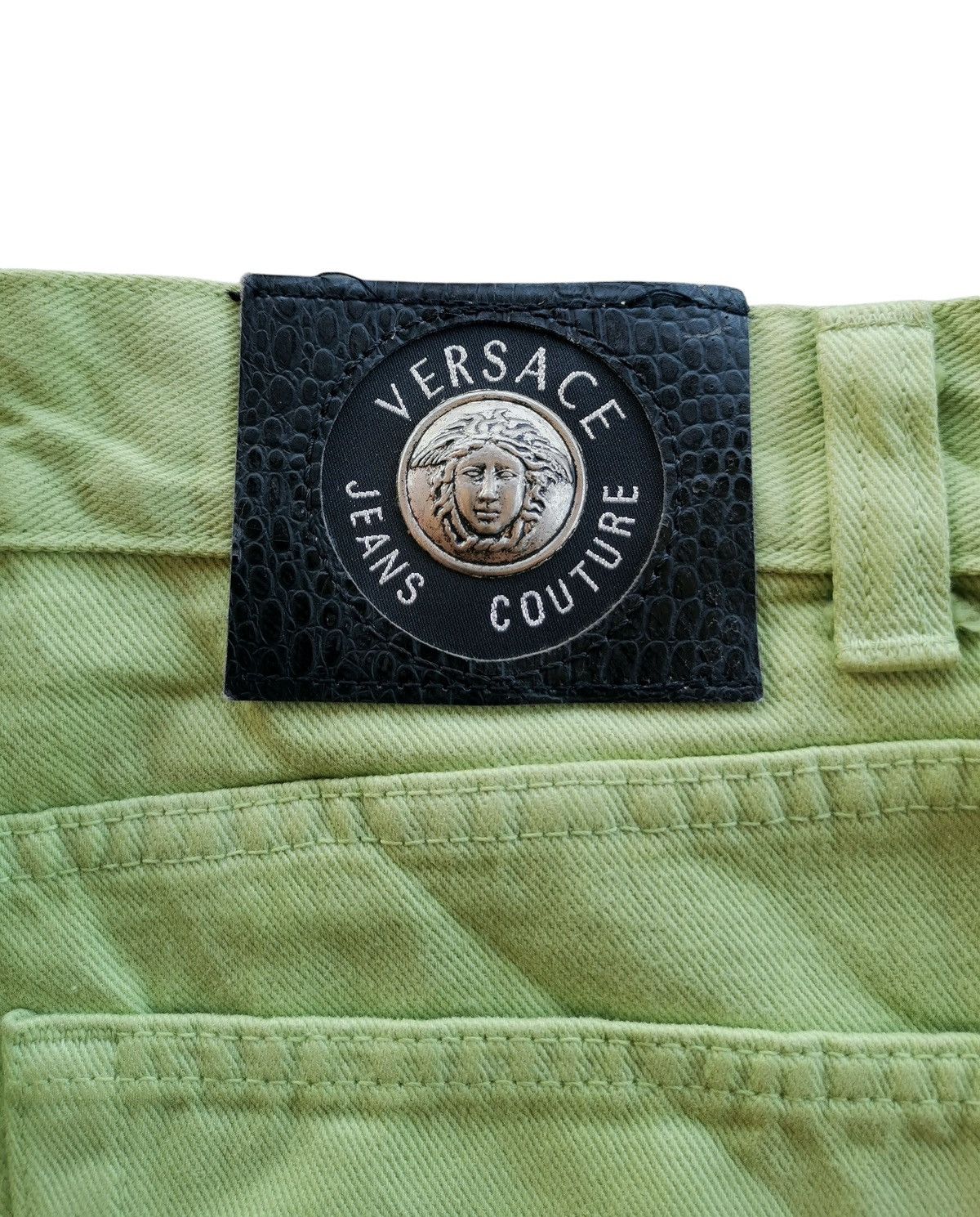 Versace Jeans Couture Vintage Versace Jeans Couture Green Jeans Pants Italy Size US 32 / EU 48 - 7 Thumbnail