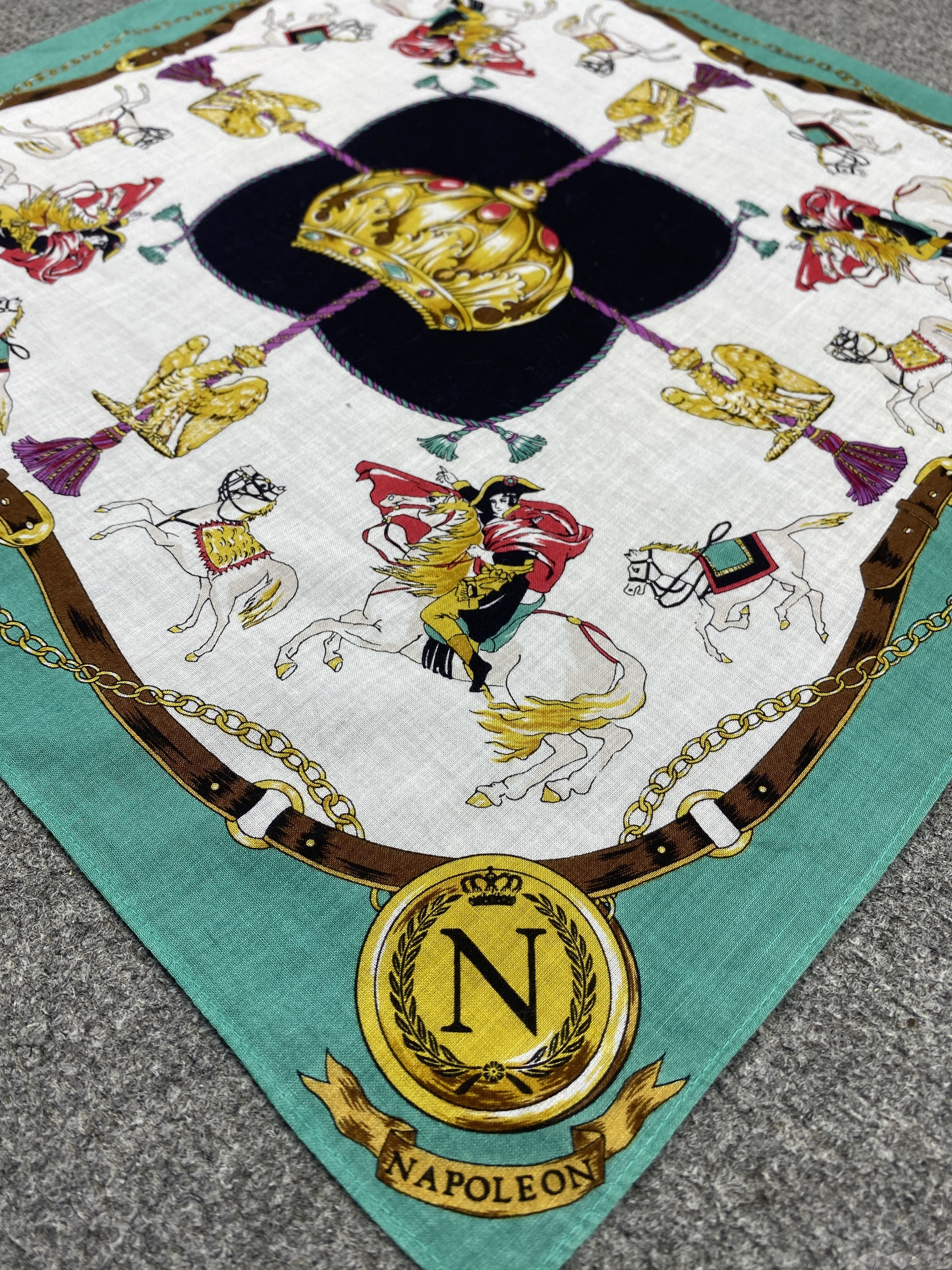 Vintage Vintage Napoleon Handkerchief / Neckerchief HKC1135 Size ONE SIZE - 7 Thumbnail