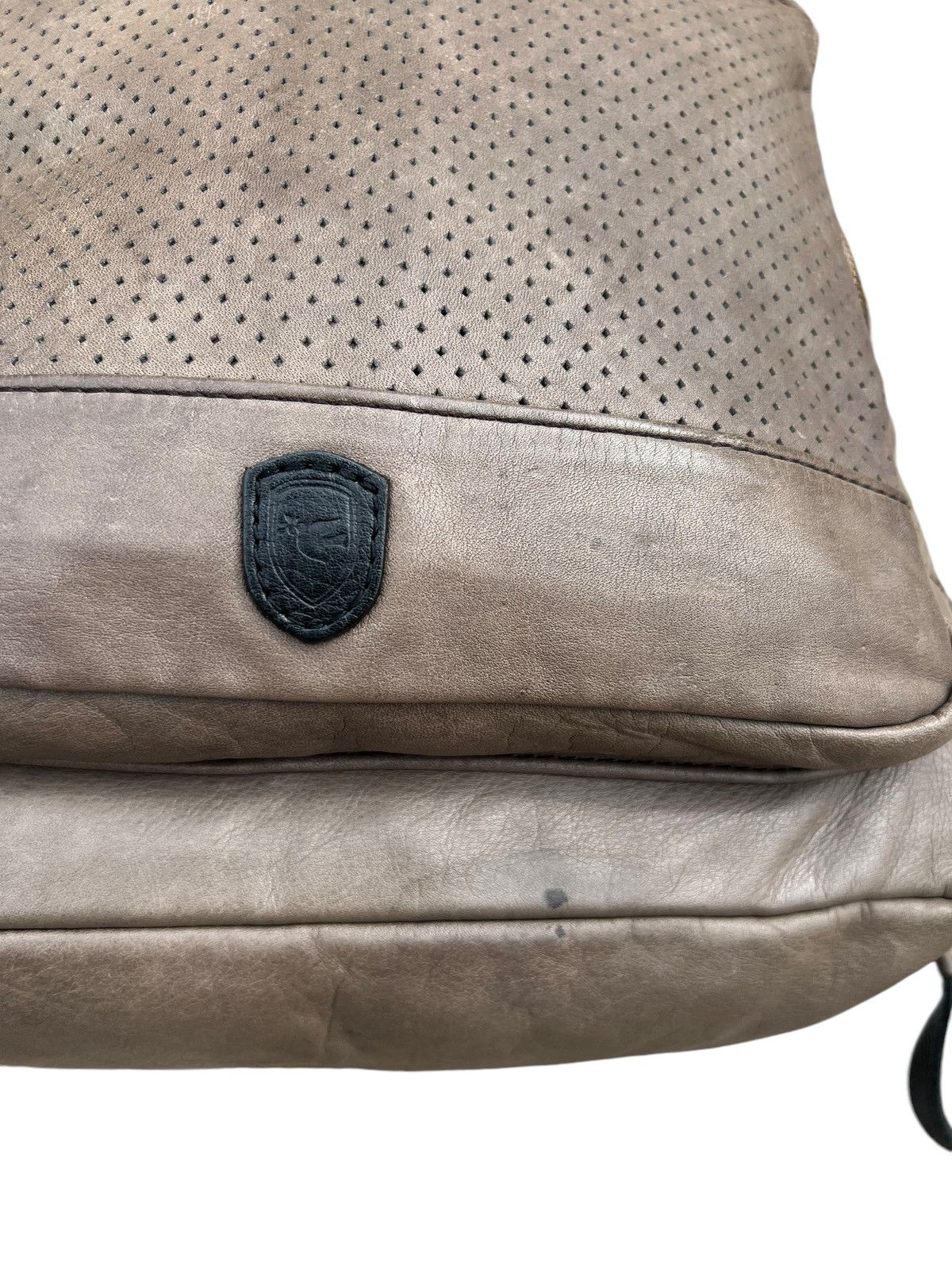 Leather Sot Japan Muddy Dirty Patina Napa Leather Backpack Bag Size ONE SIZE - 7 Thumbnail