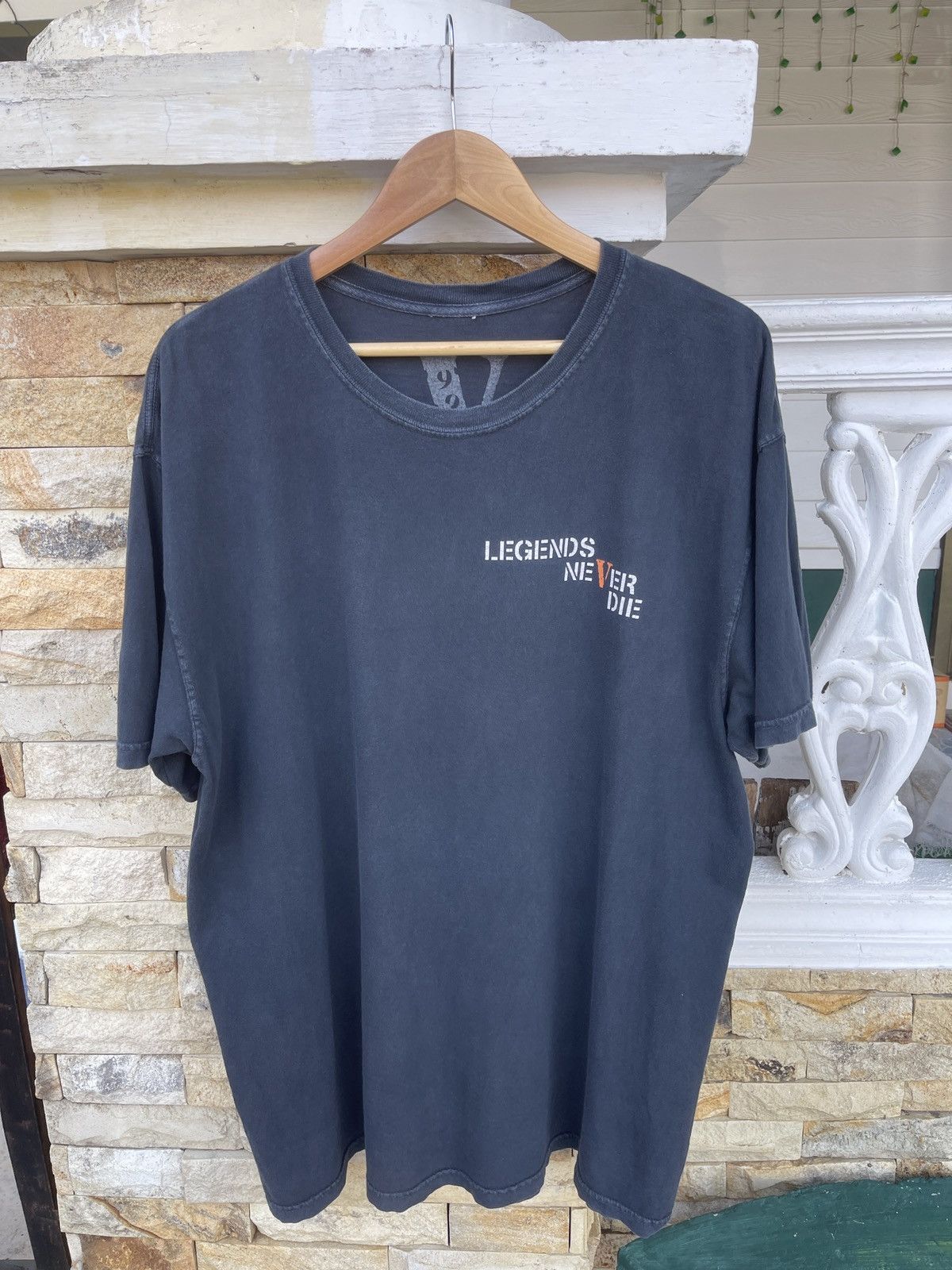 999 Club × Vlone Rare🔥Juice Wrld x Vlone 999 Sun Faded Black T-Shirt Size US XL / EU 56 / 4 - 4 Thumbnail