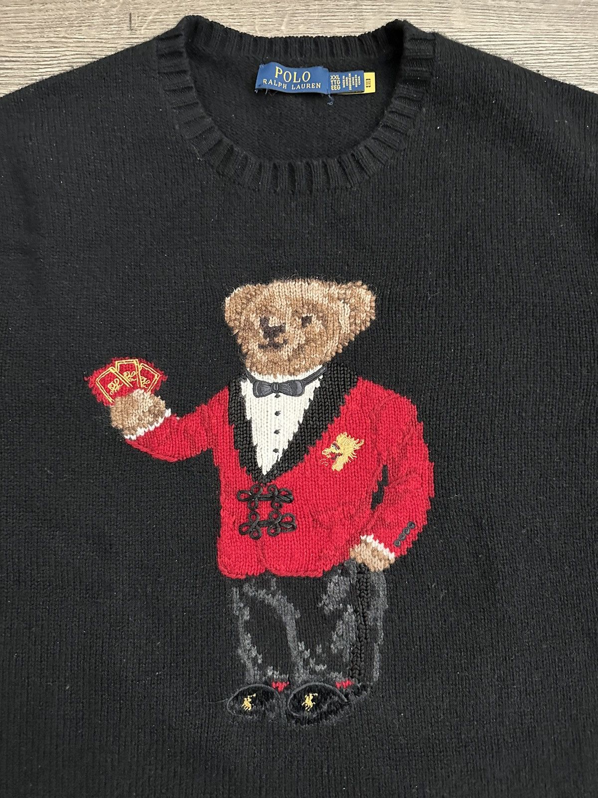 Ralph Lauren Limited Edition Polo Bear 2024 Year of The Dragon Sweater Size US XXL / EU 58 / 5 - 16 Thumbnail