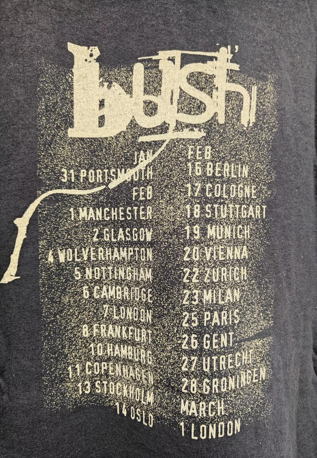 Band Tees × Vintage BUSH 90's Vintage T-Shirt - Razorbalde Tour - Screen Stars Size US L / EU 52-54 / 3 - 4 Thumbnail