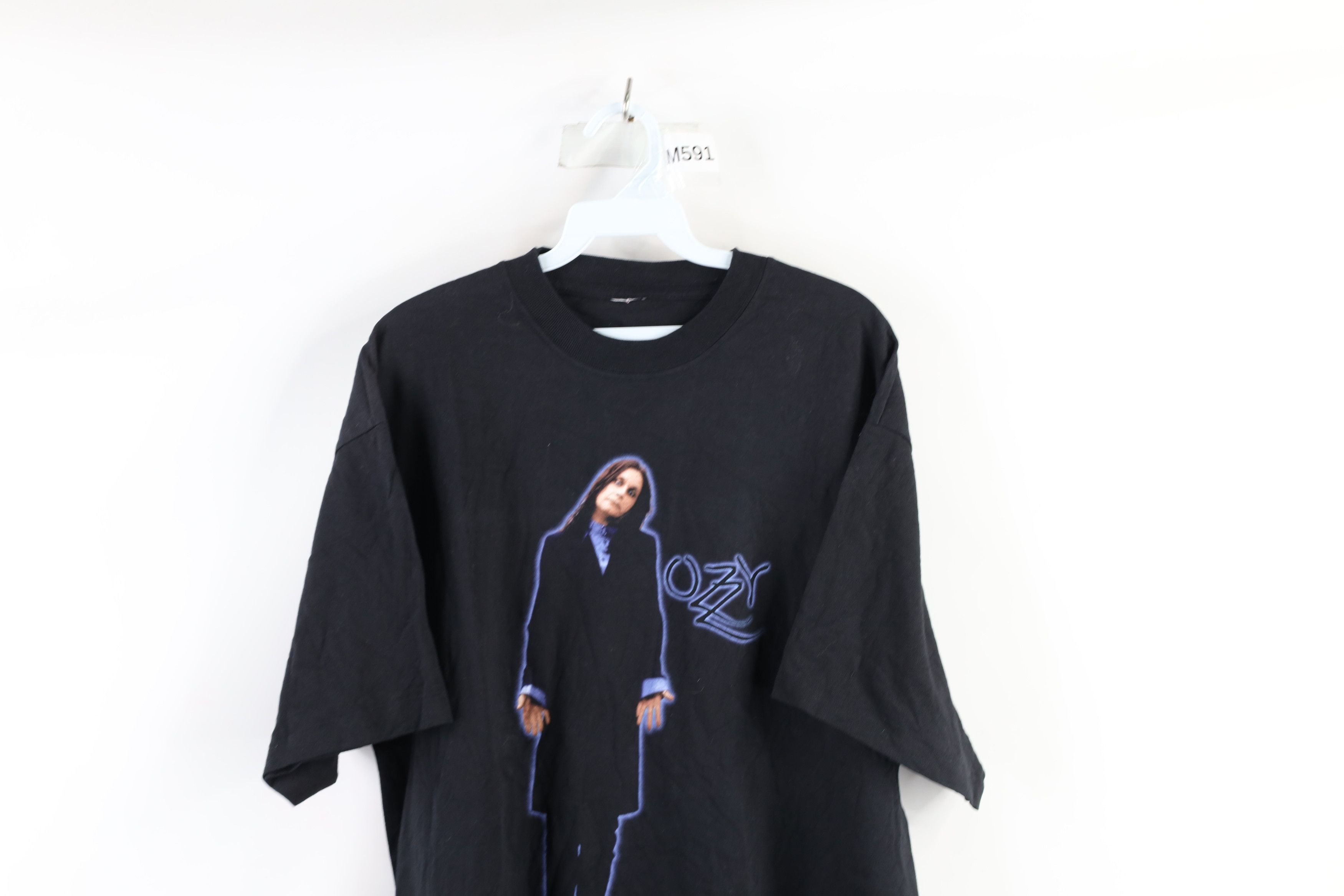 Vintage Vintage 90s Ozzy Osbourne Band Tour T-Shirt Black Cotton Size US L / EU 52-54 / 3 - 2 Thumbnail