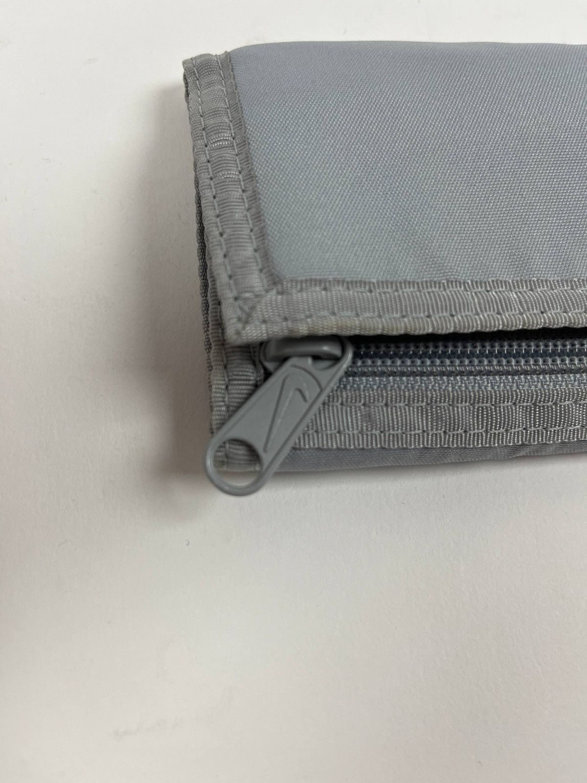 Nike Nike Tri Fold Wallet Grey Black Swoosh Nylon Y2K Vintage Size ONE SIZE - 3 Thumbnail