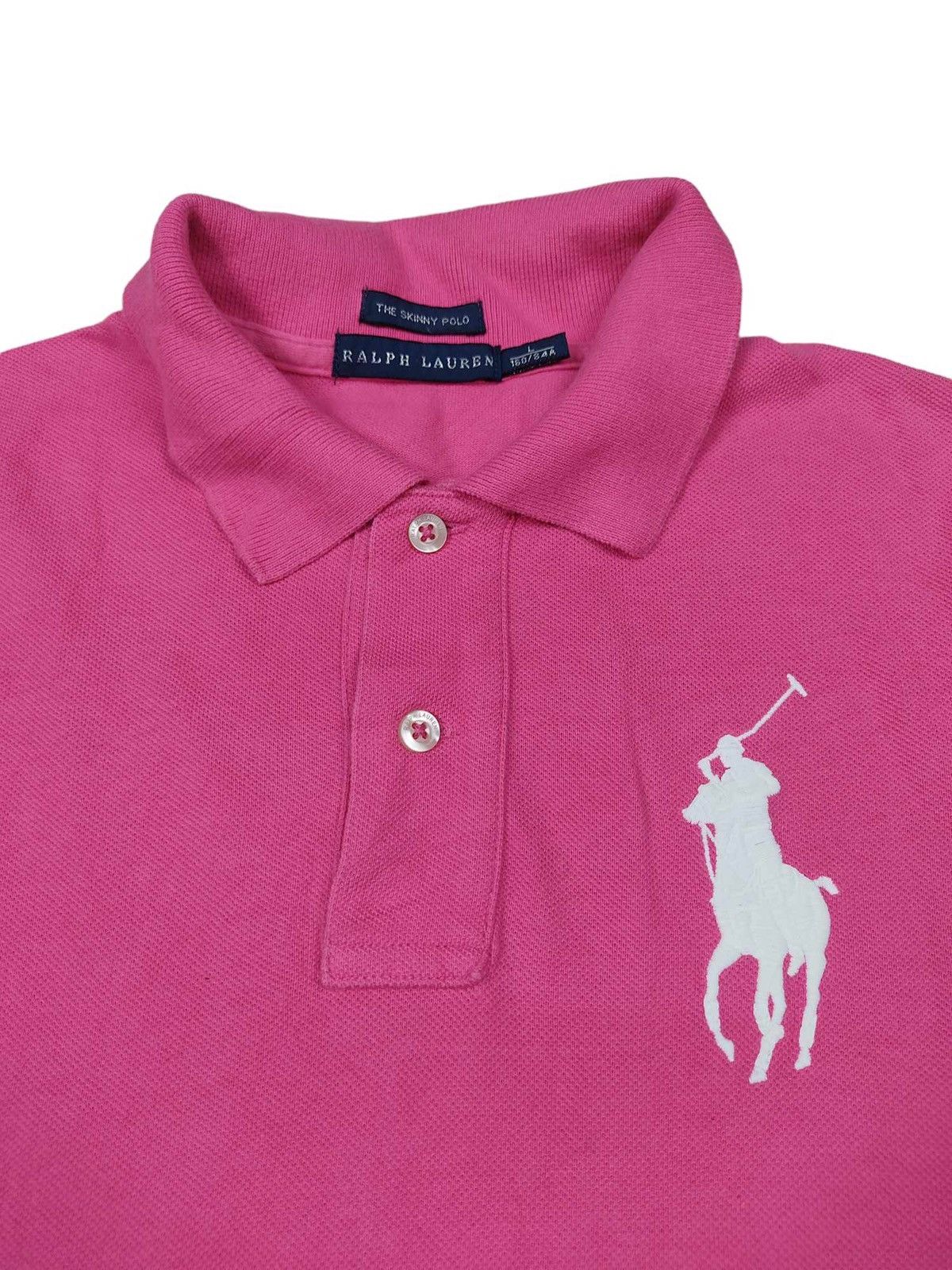 Japanese Brand × Polo Ralph Lauren Ralph Lauren Woman’s Pink Polo Shirt Size L / US 10 / IT 46 - 2 Thumbnail