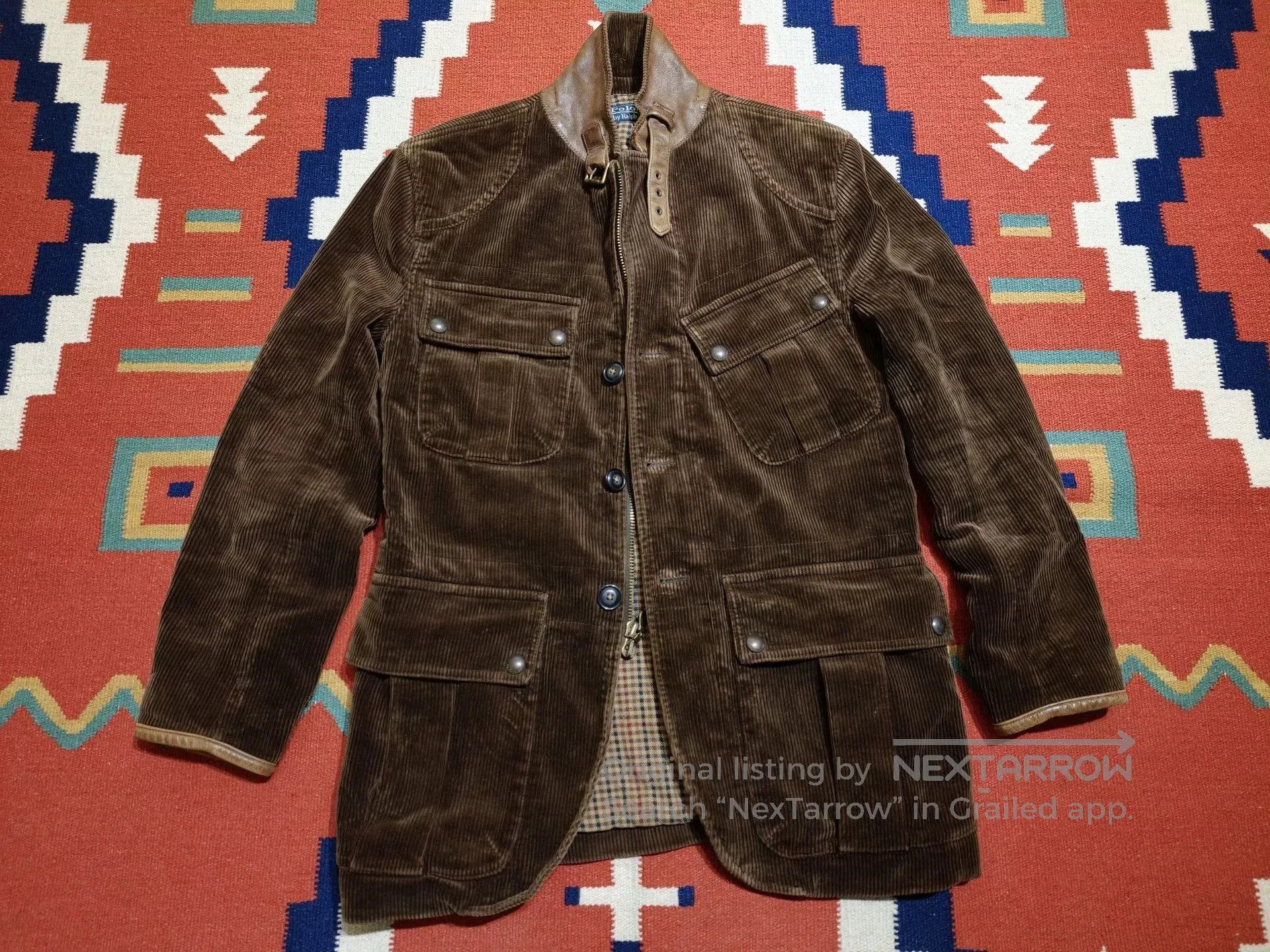 RRL Ralph Lauren RRL Ralph Lauren Corduroy Leather Trim Jacket. Size US S / EU 44-46 / 1 - 1 Thumbnail
