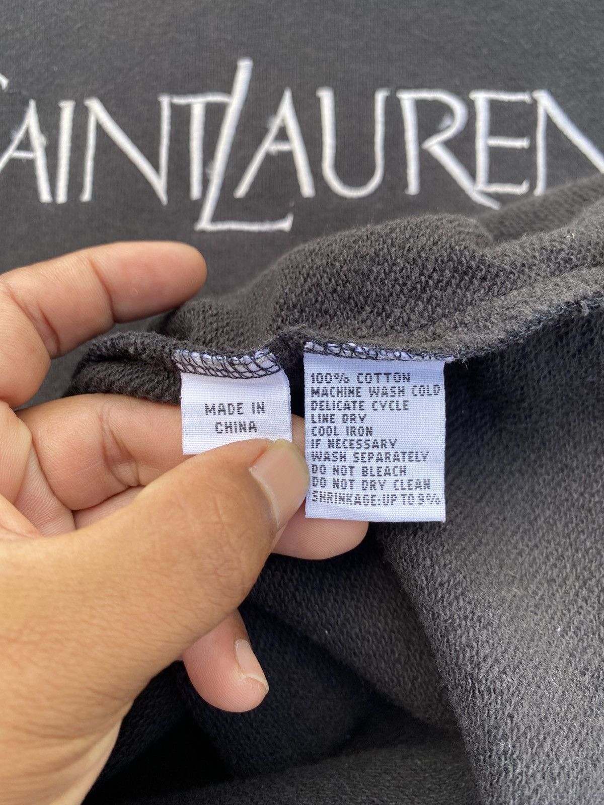 Yves Saint Laurent Rare Vintage 90s YSL Yves Saint Laurent Spellout Sweater Size US L / EU 52-54 / 3 - 15 Thumbnail
