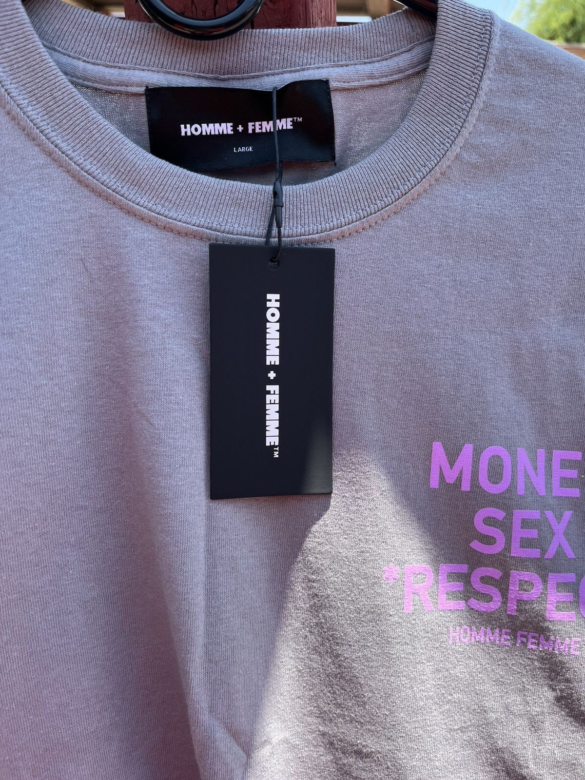 Homme + Femme La HOMME FEMME “Respect” tee Size US L / EU 52-54 / 3 - 3 Thumbnail