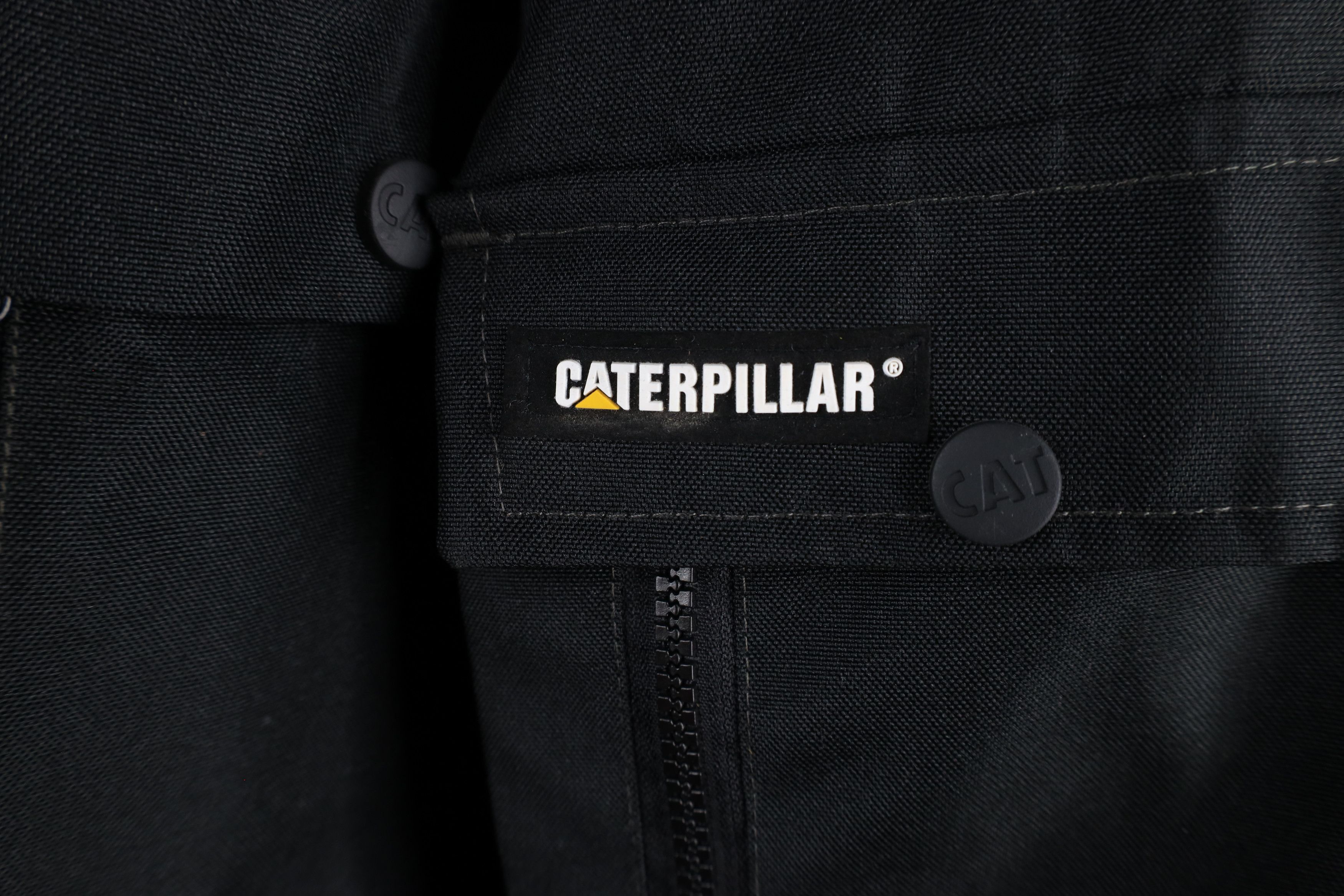 Caterpillar × Vintage Vintage Caterpillar Quilted Hooded Heavy Duty Jacket Black Size US XXL / EU 58 / 5 - 5 Thumbnail