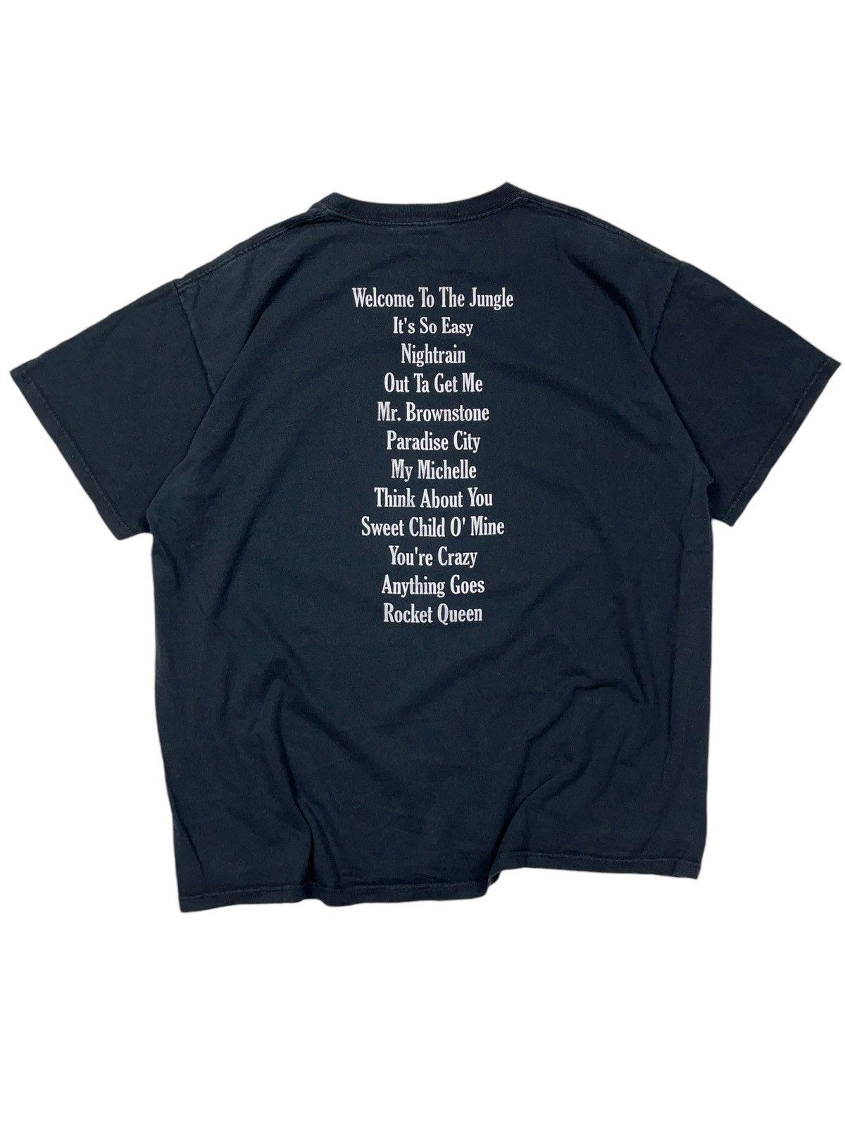 Guns N' Roses × Jerzees × Vintage Vintage Guns N Roses Appetite For Destruction T-shirt Size US XL / EU 56 / 4 - 2 Thumbnail