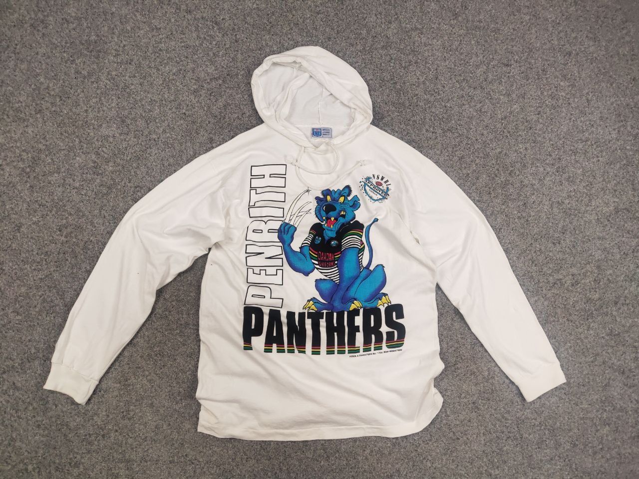 Canterbury of New Zealand Vintage Penrith Panthers NSWRL Approved long sleeve Hoodie Size US L / EU 52-54 / 3 - 9 Thumbnail