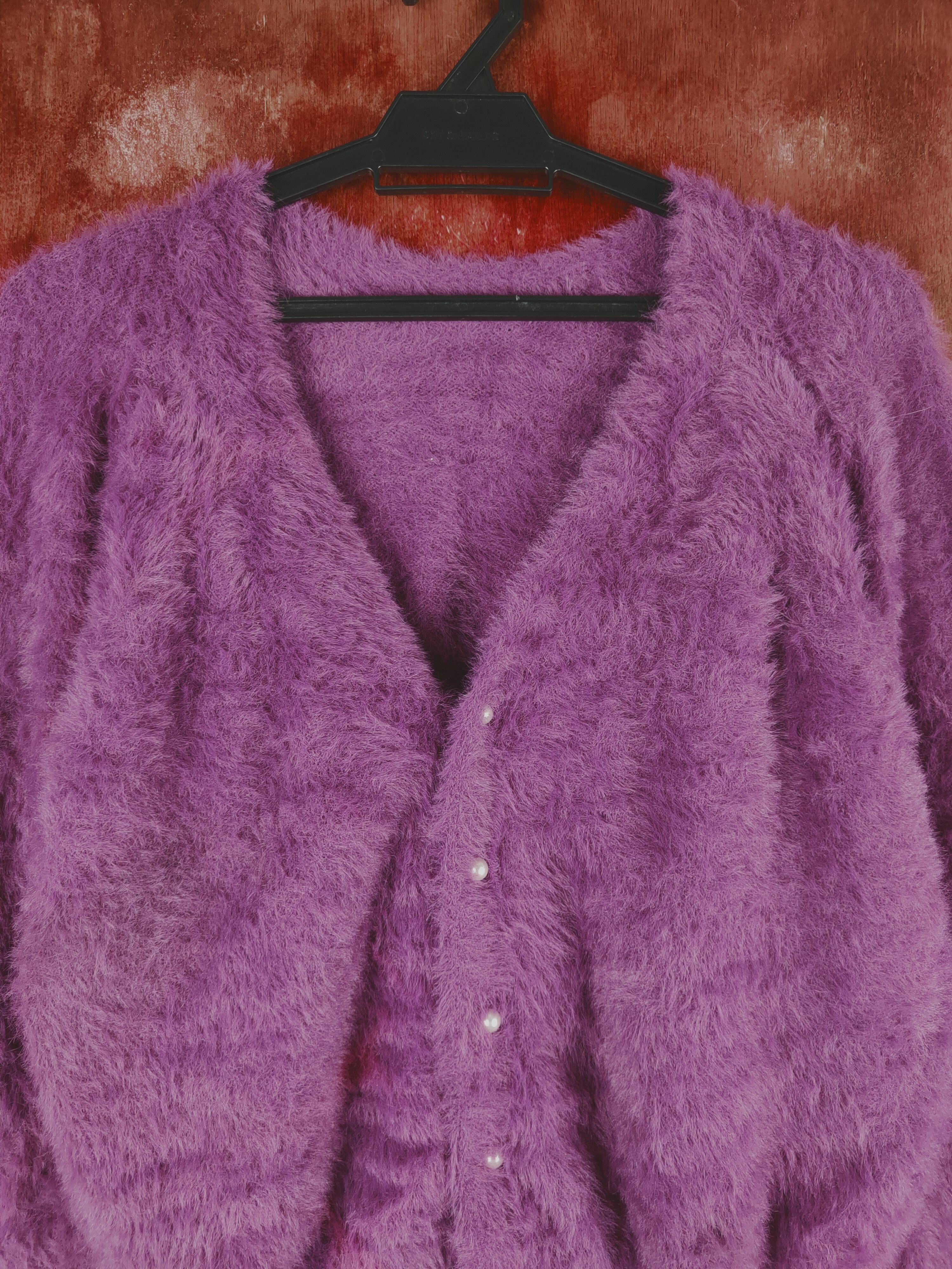 Aran Isles Knitwear Choco Raffine Robe Ivory Fur Mohair Knitwear #S1948 Size S / US 4 / IT 40 - 2 Thumbnail