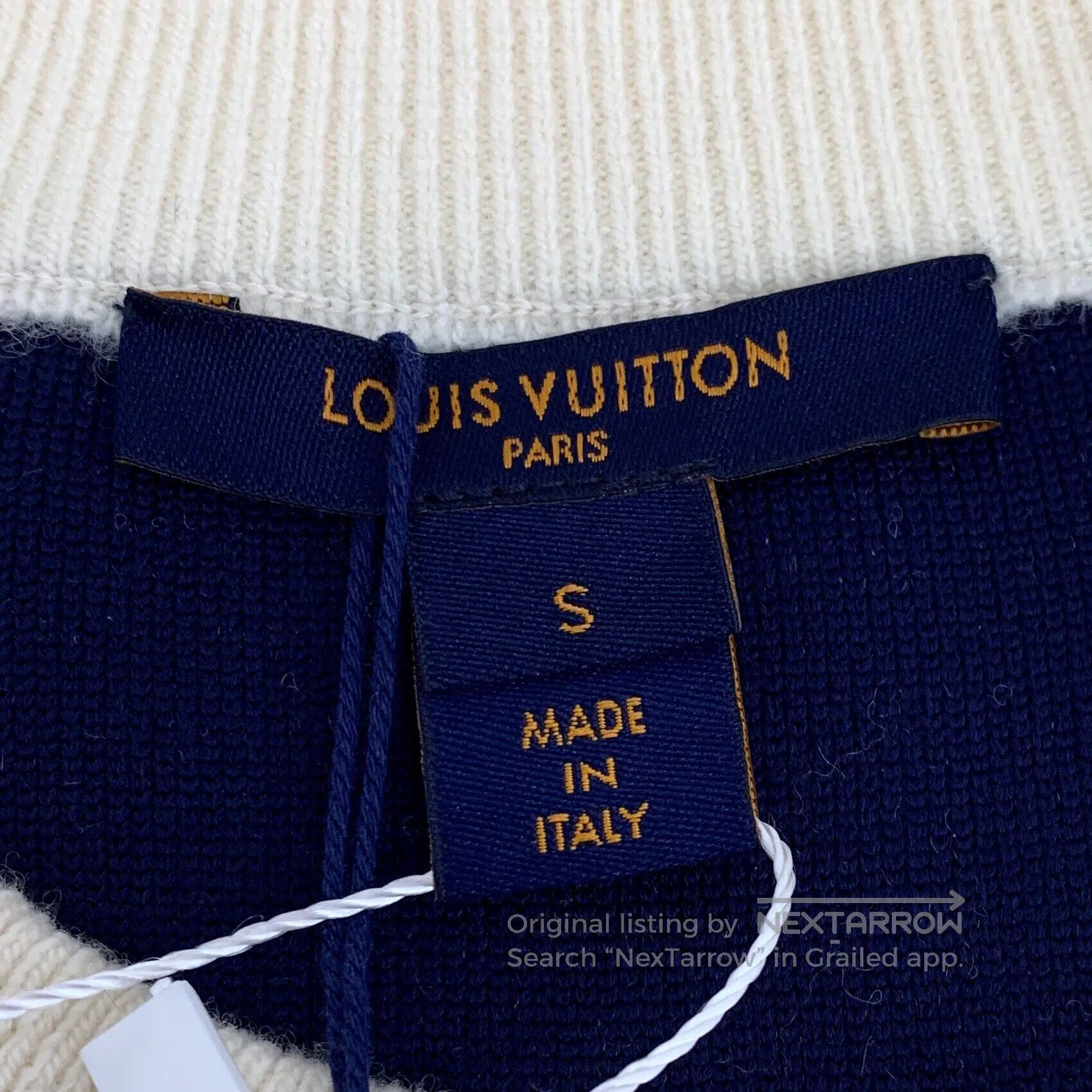 Louis Vuitton Louis Vuitton Multicolor Logo Letter Cashmere Crew Neck Lo Size US S / EU 44-46 / 1 - 6 Thumbnail