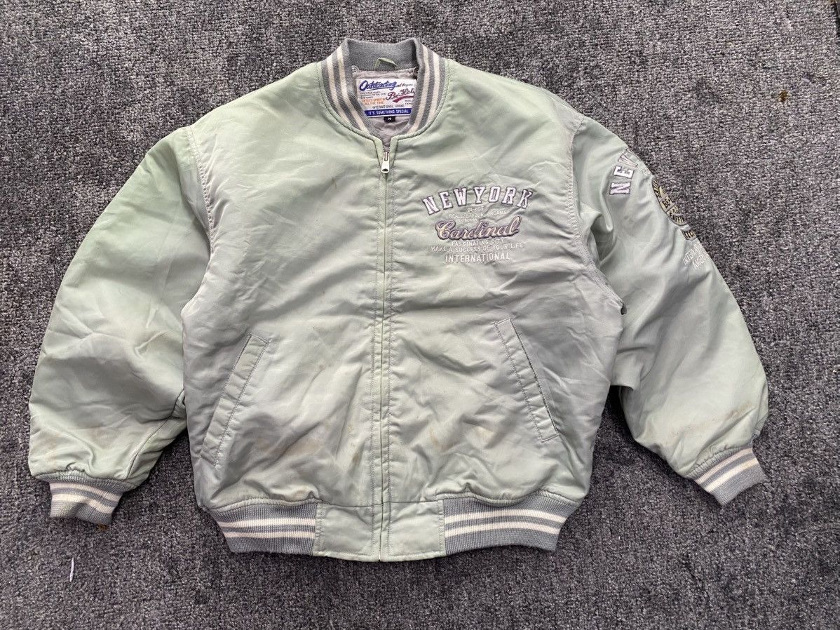 vintage New York Be-Hot Cardinal bomber jacket