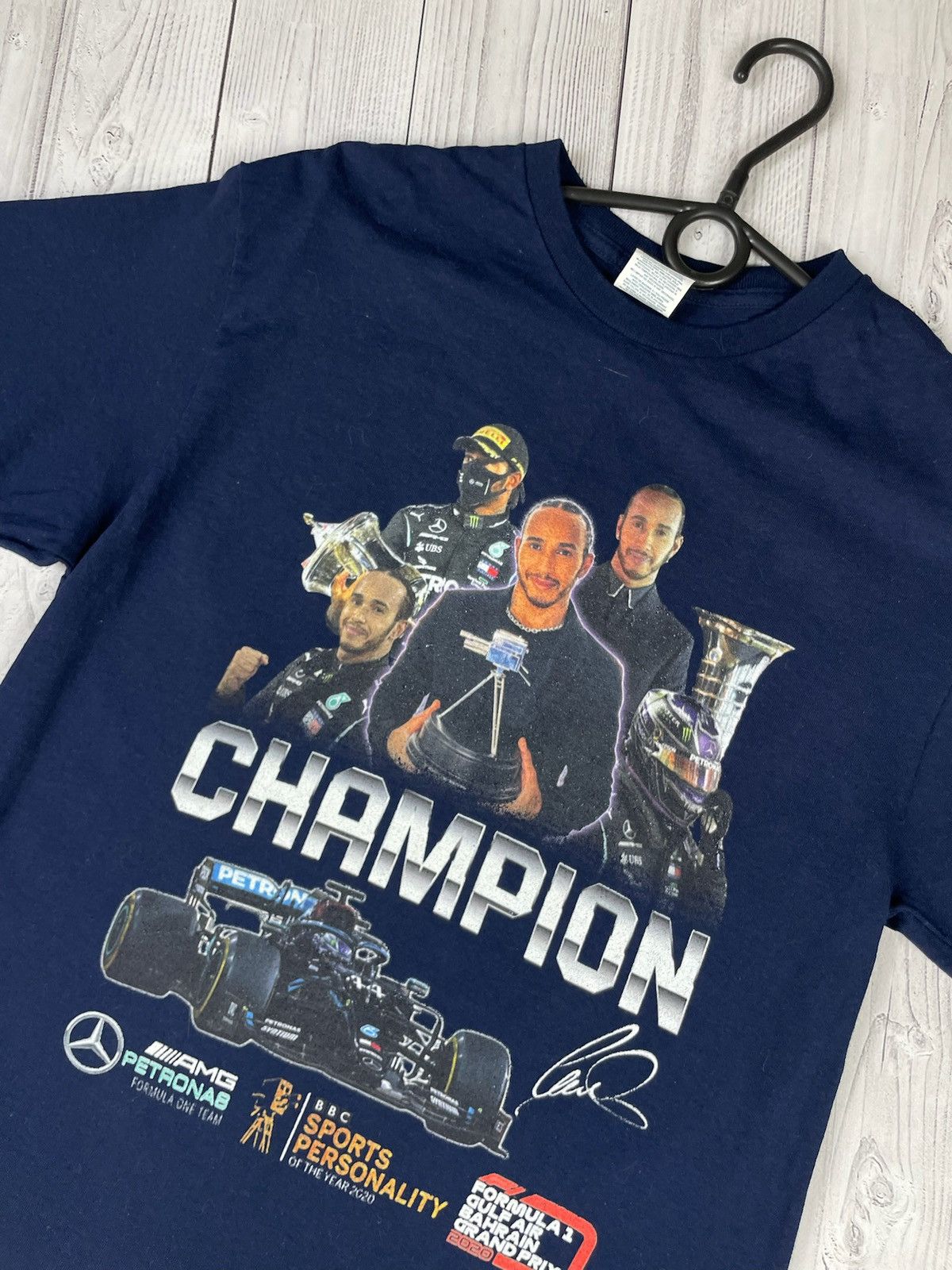 Vintage Vintage Racing tee Lewis Hamilton AMG size M Size US M / EU 48-50 / 2 - 1 Thumbnail