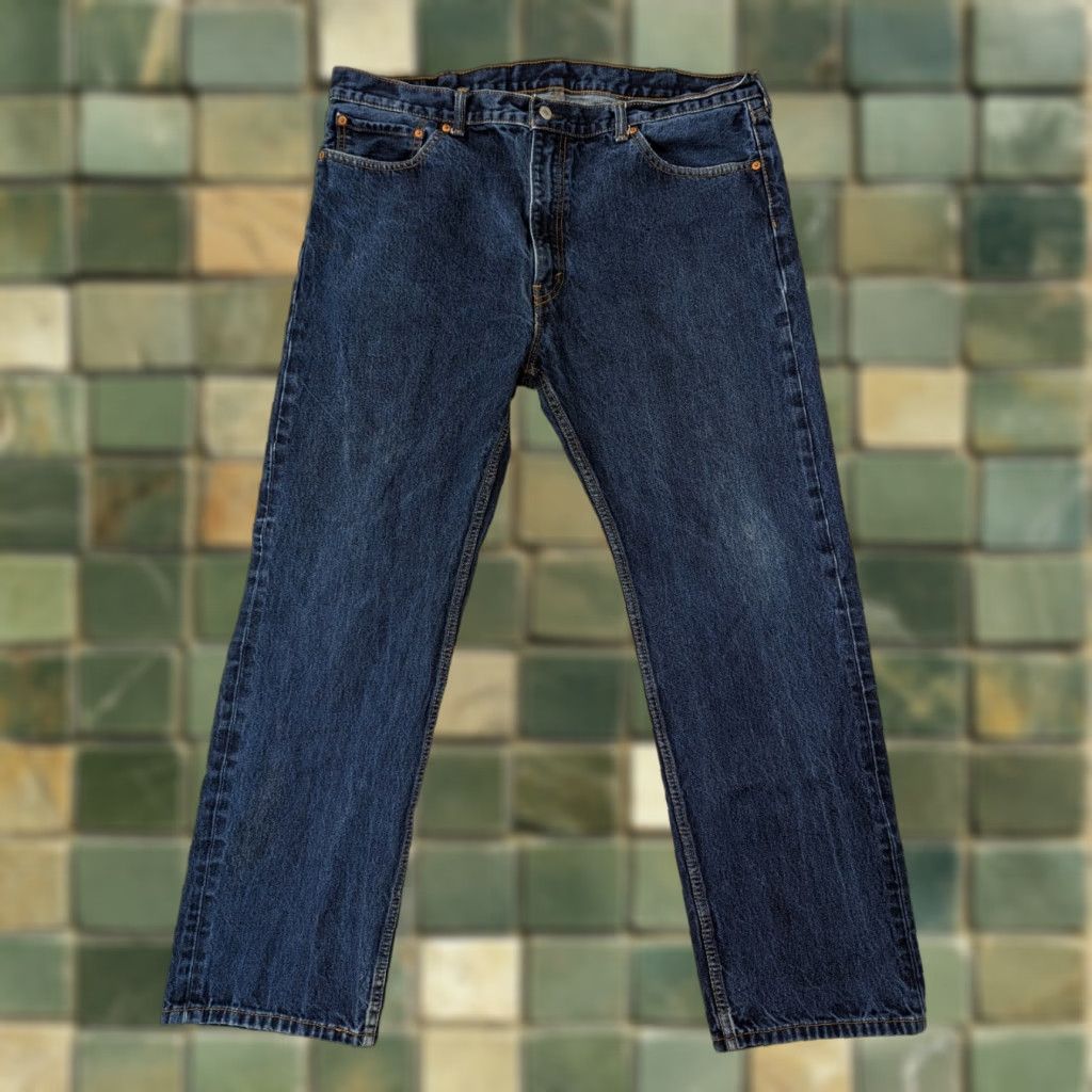 Levi's Levi's 505 Jeans Regular Fit Straight Leg Dark Wash Mens 42 X 32 M5M Size US 42 / EU 58 - 1 Thumbnail