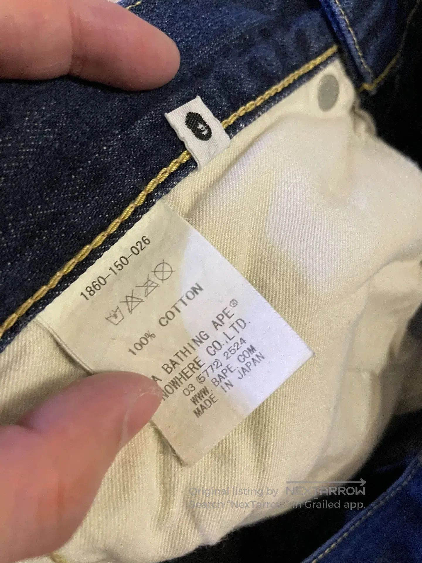 Bape BAPE Camo Patch Distressed Jeans. Size US 26 / EU 42 - 8 Thumbnail