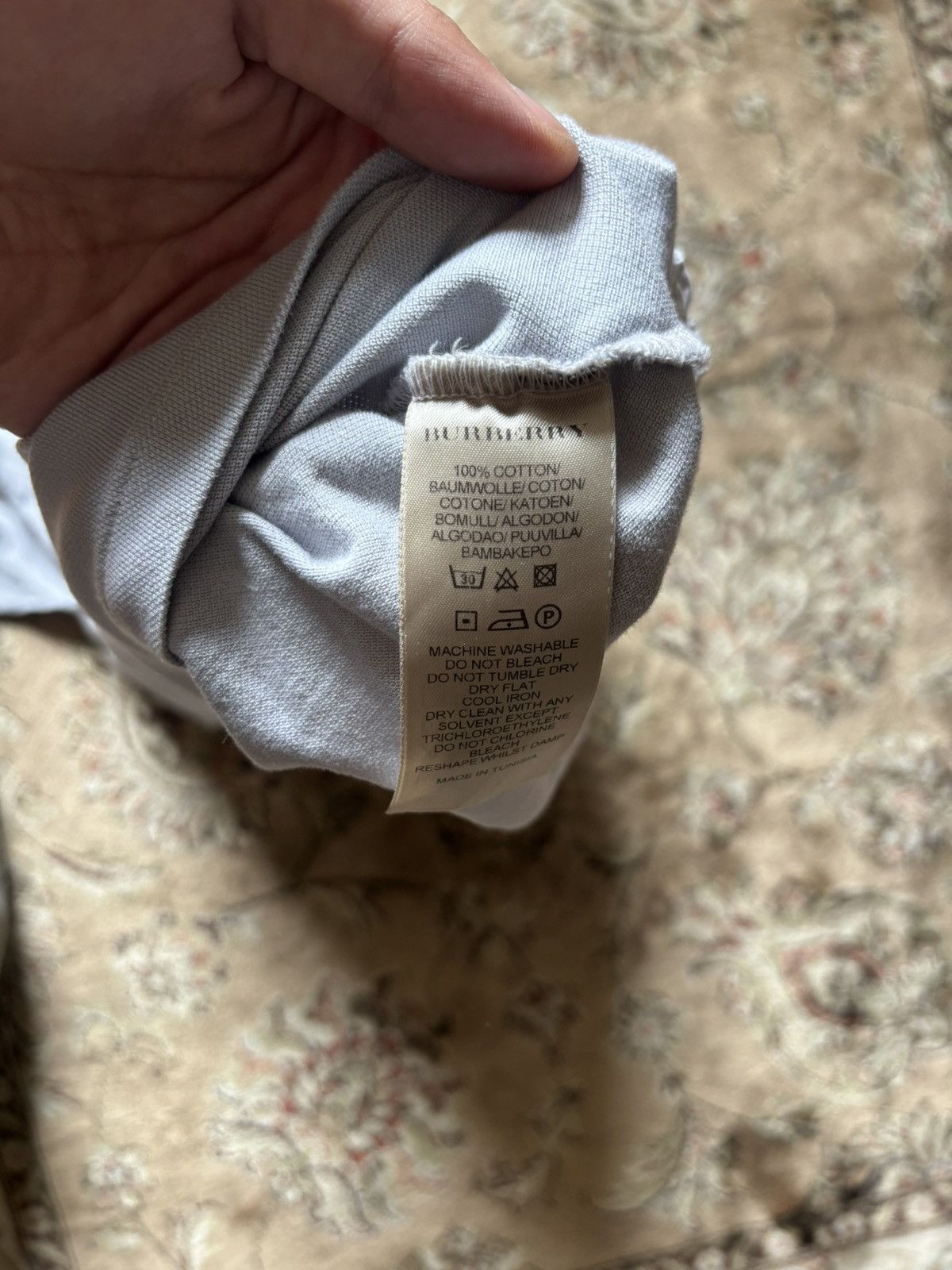 Burberry × Designer × Vintage Vintage Burberry London Polo Button-up Size US XL / EU 56 / 4 - 4 Thumbnail