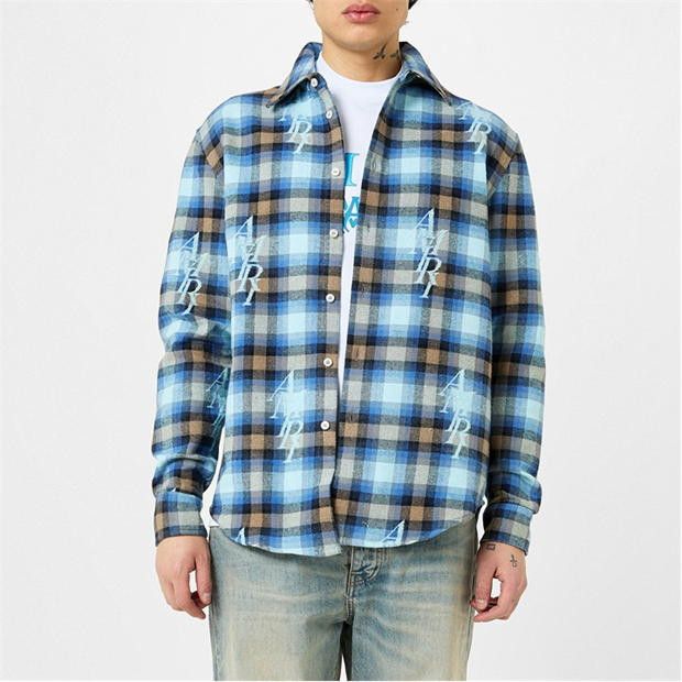 Amiri AMIRI Plaid Flannel Overshirt Size US L / EU 52-54 / 3 - 2 Thumbnail