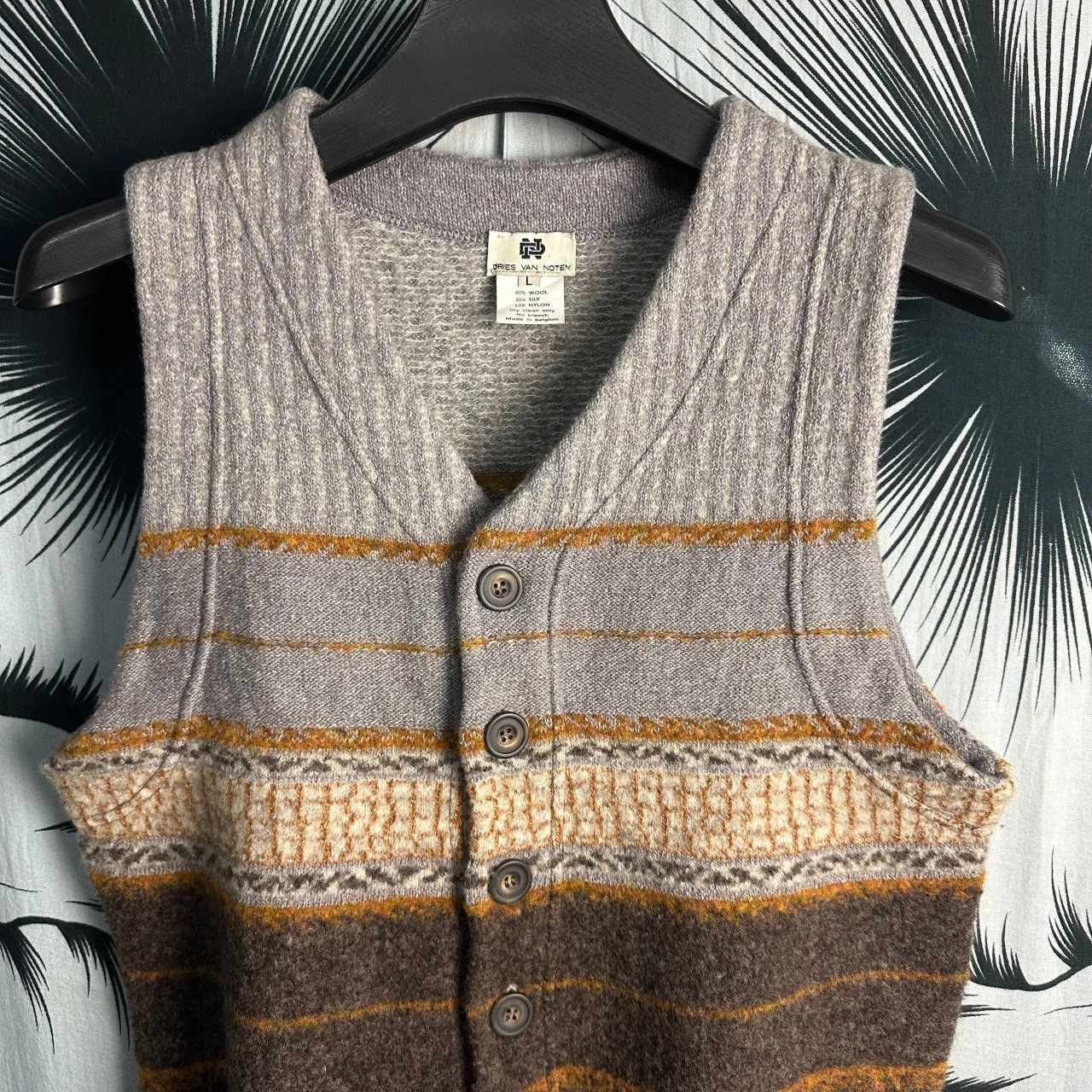 Dries Van Noten Archive Dries Van Noten Designer Luxury Wool Vest Size US M / EU 48-50 / 2 - 5 Thumbnail