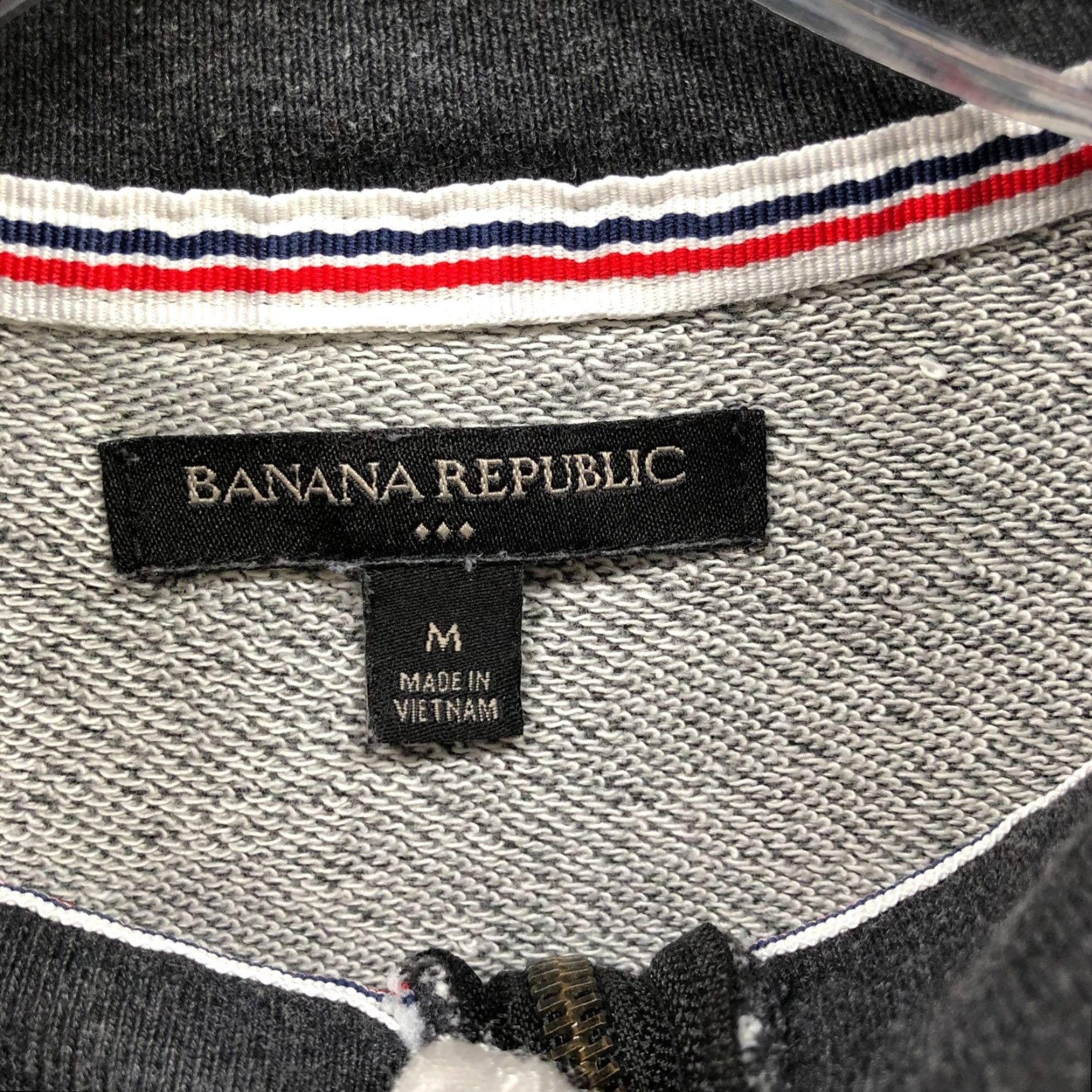 Banana Republic Banana Republic Sweater Mens M Gray 1/4 Zip Lightweight Cotton Elbow Patch Mock Neck Pullover Casual Classic Mens Size US M / EU 48-50 / 2 - 5 Thumbnail